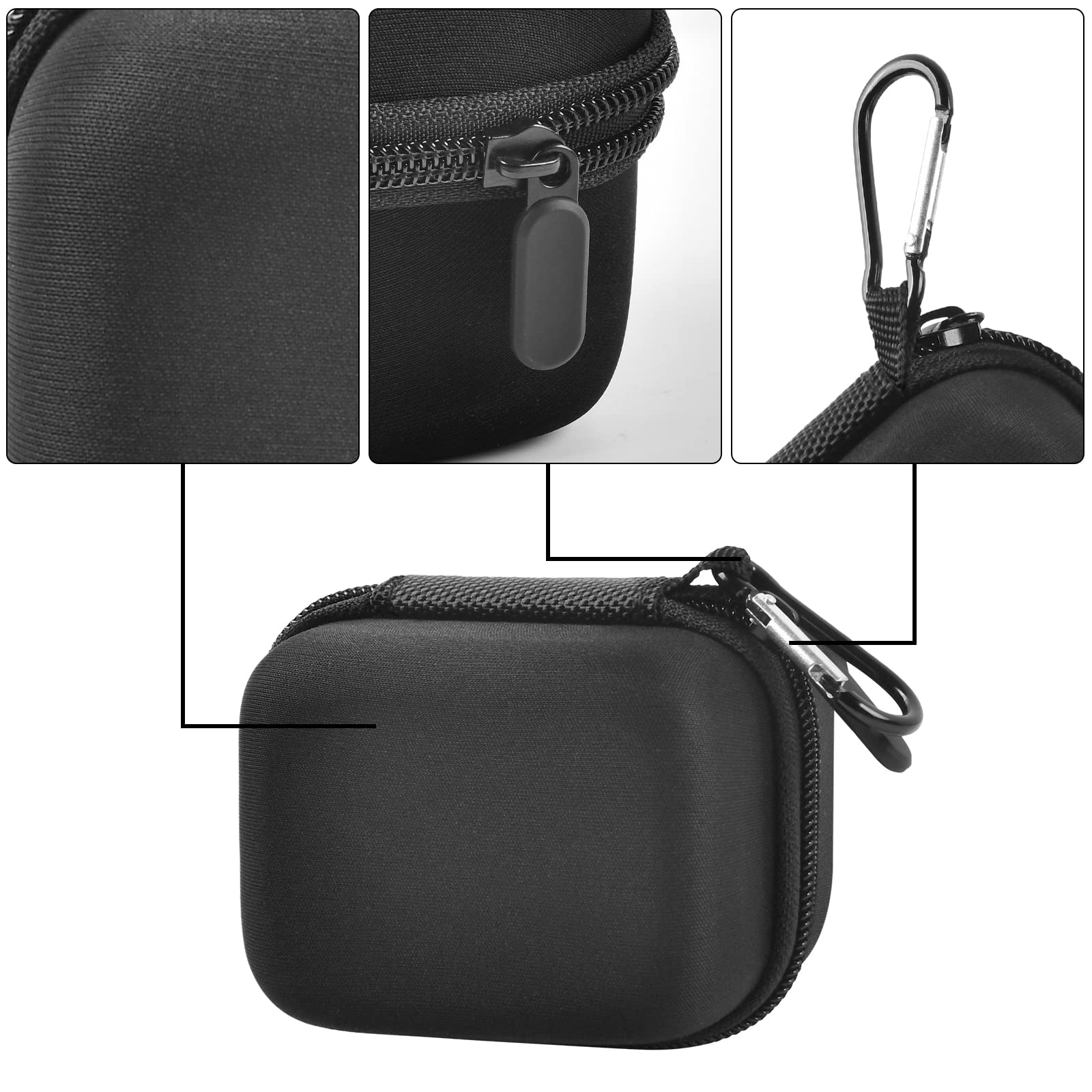 Casmilee Portable Pump Storage Bag for FLEXTAILGEAR Mini MP2 Pro/Max Pump 2 Pro/ETENWOLF AIR 3 Tiny Air Mattress Compressor - Compact Travel Case for Camping, Inflatable Pool Floats & Vacuum Storage Bags