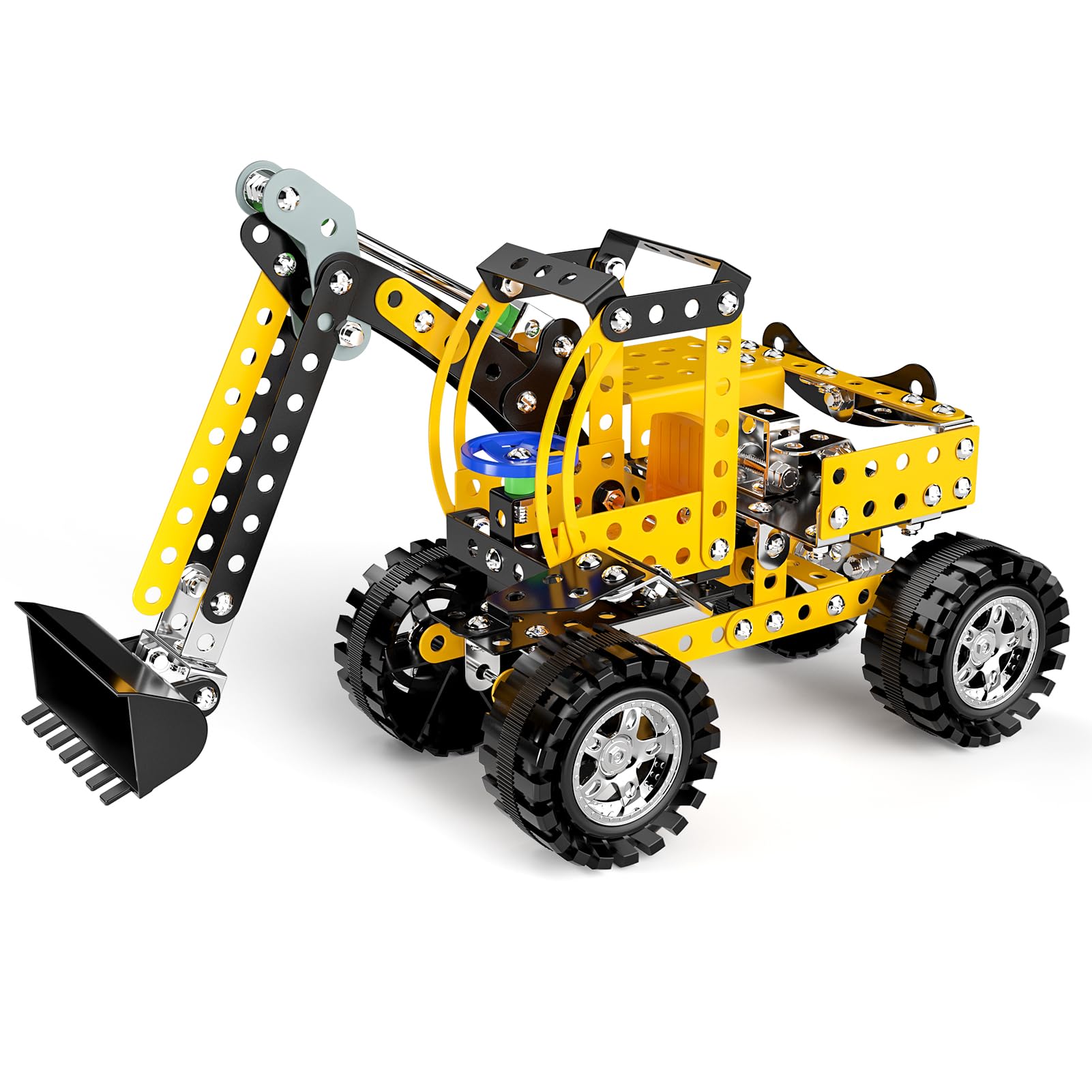 Lucky Doug STEM Building Toys for Kids Ages 8-12 - Metal Construction Model Kit with DIY Building Blocks | Educational Engineering Toys for Boys & Girls | Perfect for School Projects, Birthday Gifts & Creative Play
