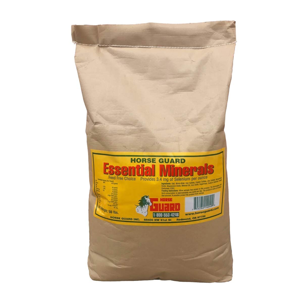 50 lb Essential Minerals - Free Choice Mineral Supplement with Selenium, Vitamins & Minerals for Livestock, Cattle & Goats - Supports Animal Health & Nutrition
