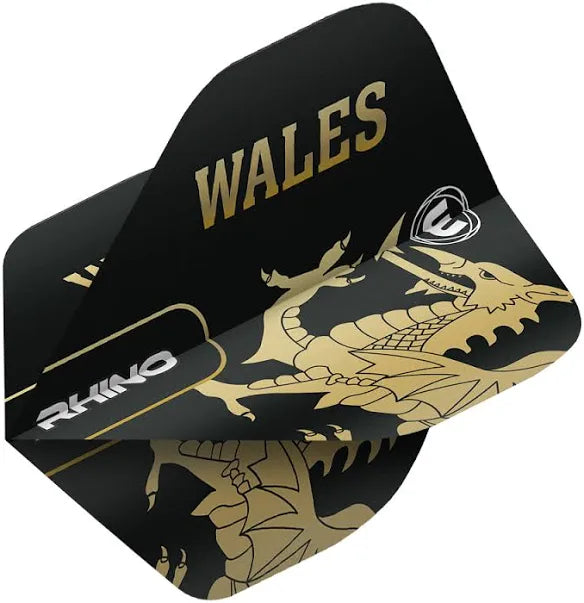 Premium Wales Rhino Dart Flights - 100 Micron Thickness for Enhanced Accuracy & Durability | Perfect for Steel Tip & Soft Tip Darts | Ideal for Professional Players & Casual Gamers