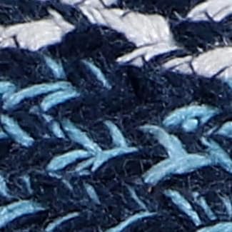Aqua Blue, White & Black