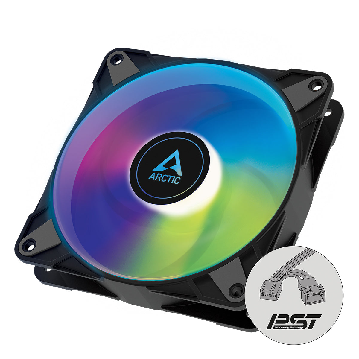 Arctic P14 PWM PST A-RGB 140mm High Performance PC Cooling Fan - Black | for Gaming PCs, Workstations & Case Cooling | Silent & Efficient Airflow