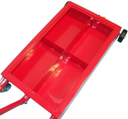 15 Gallon Low Profile Heavy Duty Truck Oil Drain Pan - Durable & Leak-Proof for Semi Trucks, Diesel Engines & Fleet Maintenance | Garage & Workshop Use