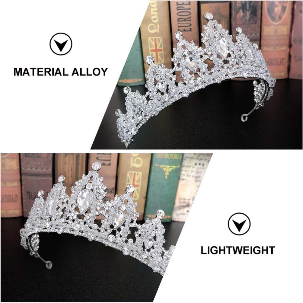 Sparkling Rhinestone Tiara Crown - Elegant Wedding Bridal Headpiece for Women & Girls | Perfect for Weddings, Proms, Birthday Parties & Special Occasions