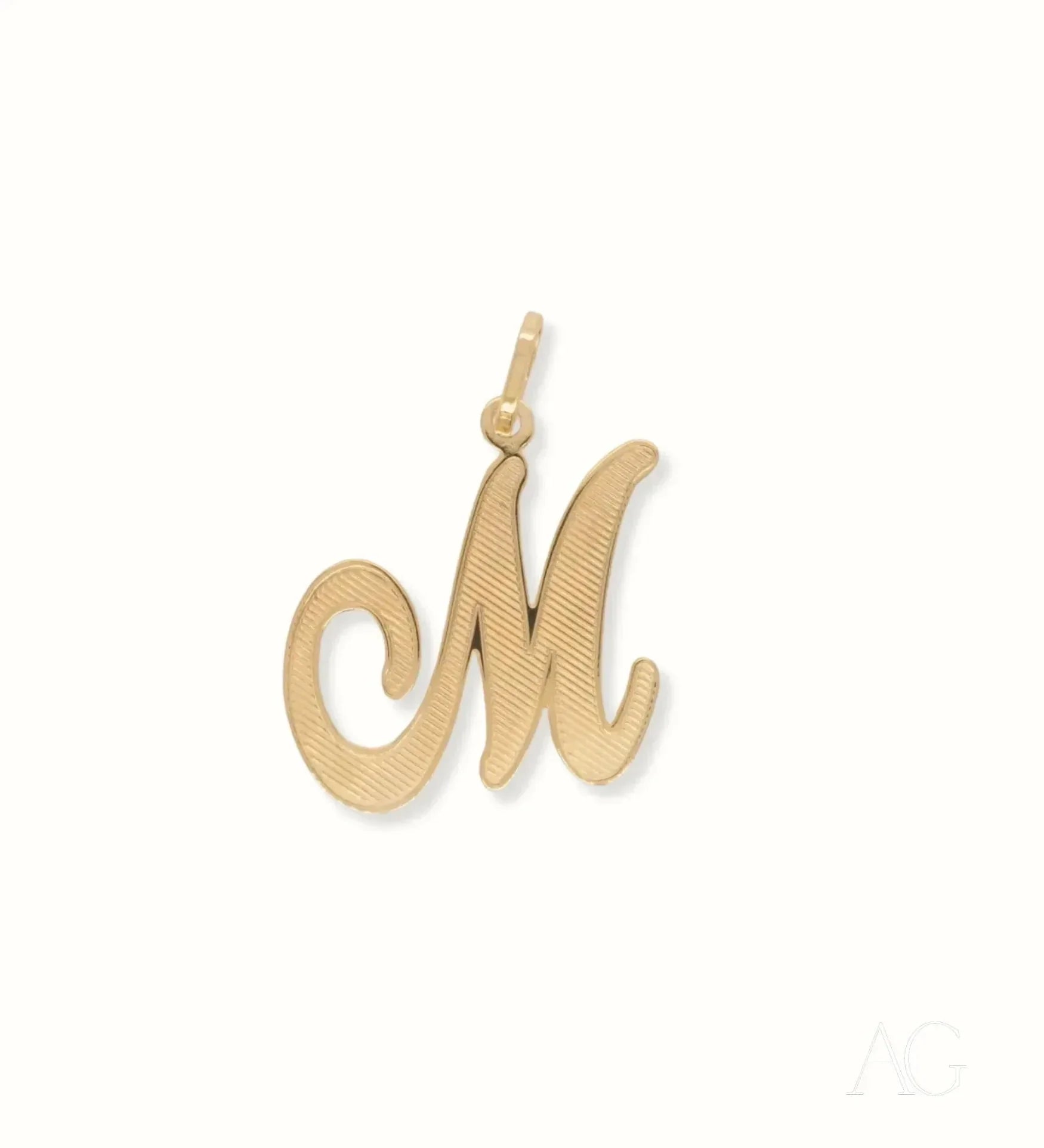 18k Gold Letter M Pendant Necklace - Elegant Initial Jewelry for Women - Perfect Gift for Birthday, Anniversary & Special Occasions
