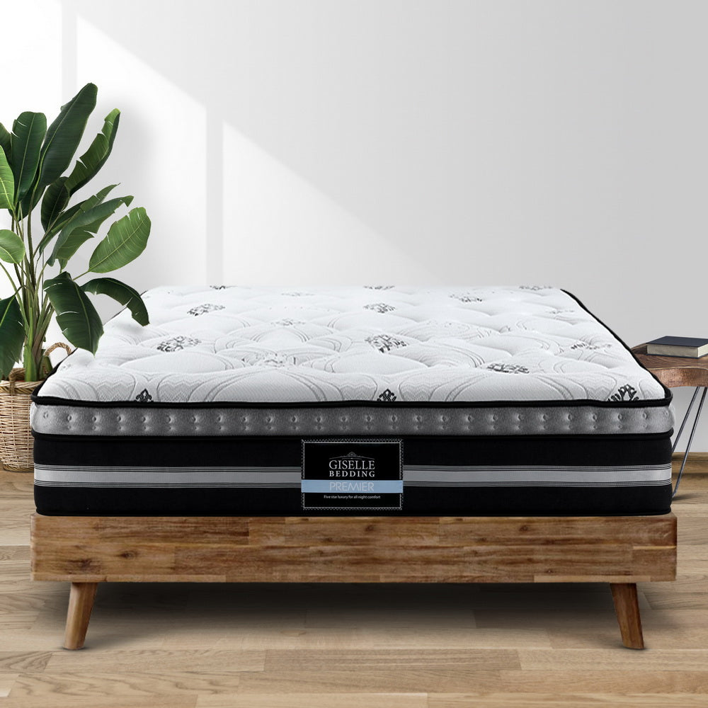 Galaxy Euro Top Cool Gel Pocket Spring Mattress - 14 Inch Queen Size for Superior Comfort & Support | Perfect for Hot Sleepers & Back Pain Relief