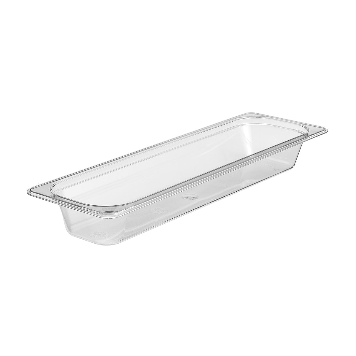 Cambro 22LPCW135 Camwear 1/2 Size Long Food Pan - Clear 2.5