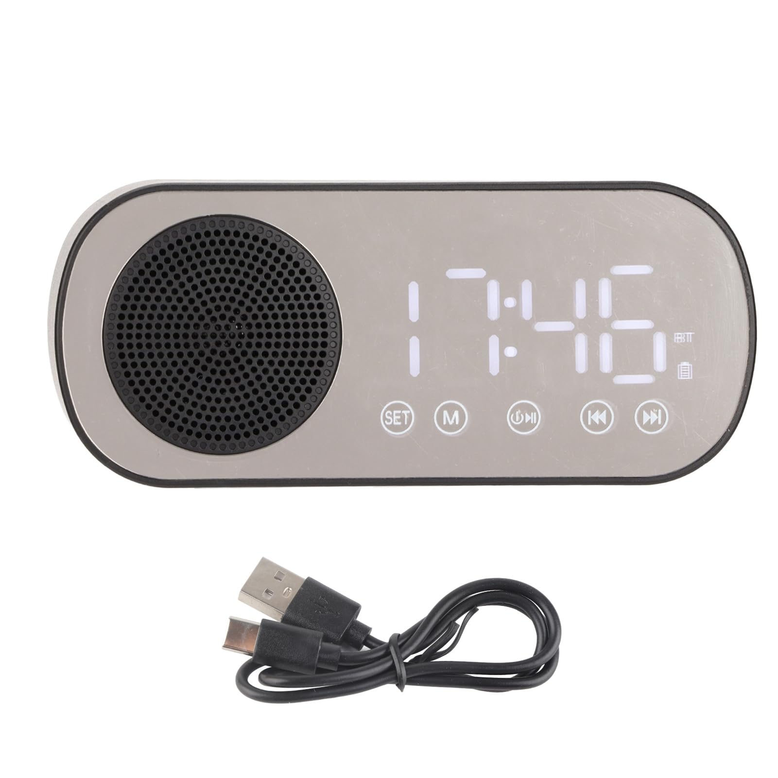 Digital Alarm Clock Radio with Speaker - Bedside Clock for Bedroom, Home & Office | Wake Up to Music, FM Radio & Snooze Function