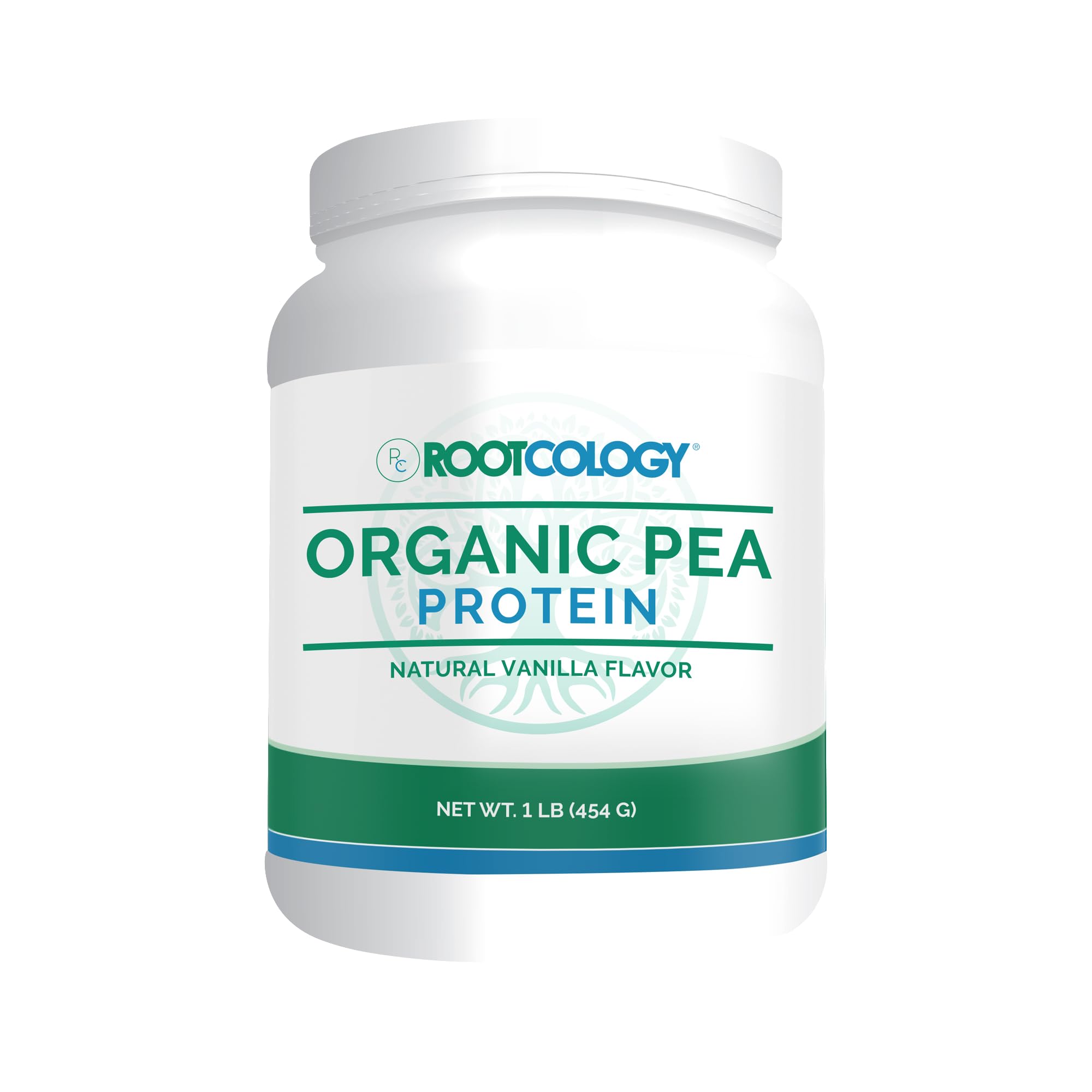 **Rootcology by Dr. Izabella Wentz | USDA Certified Organic Pea Protein Powder – 20g Plant Protein per Serving | Natural Vanilla Flavor | 454g (15 Servings) | Vegan, Gluten-Free, Non-GMO | Perfect for Smoothies, Baking & Post-Workout Recovery**