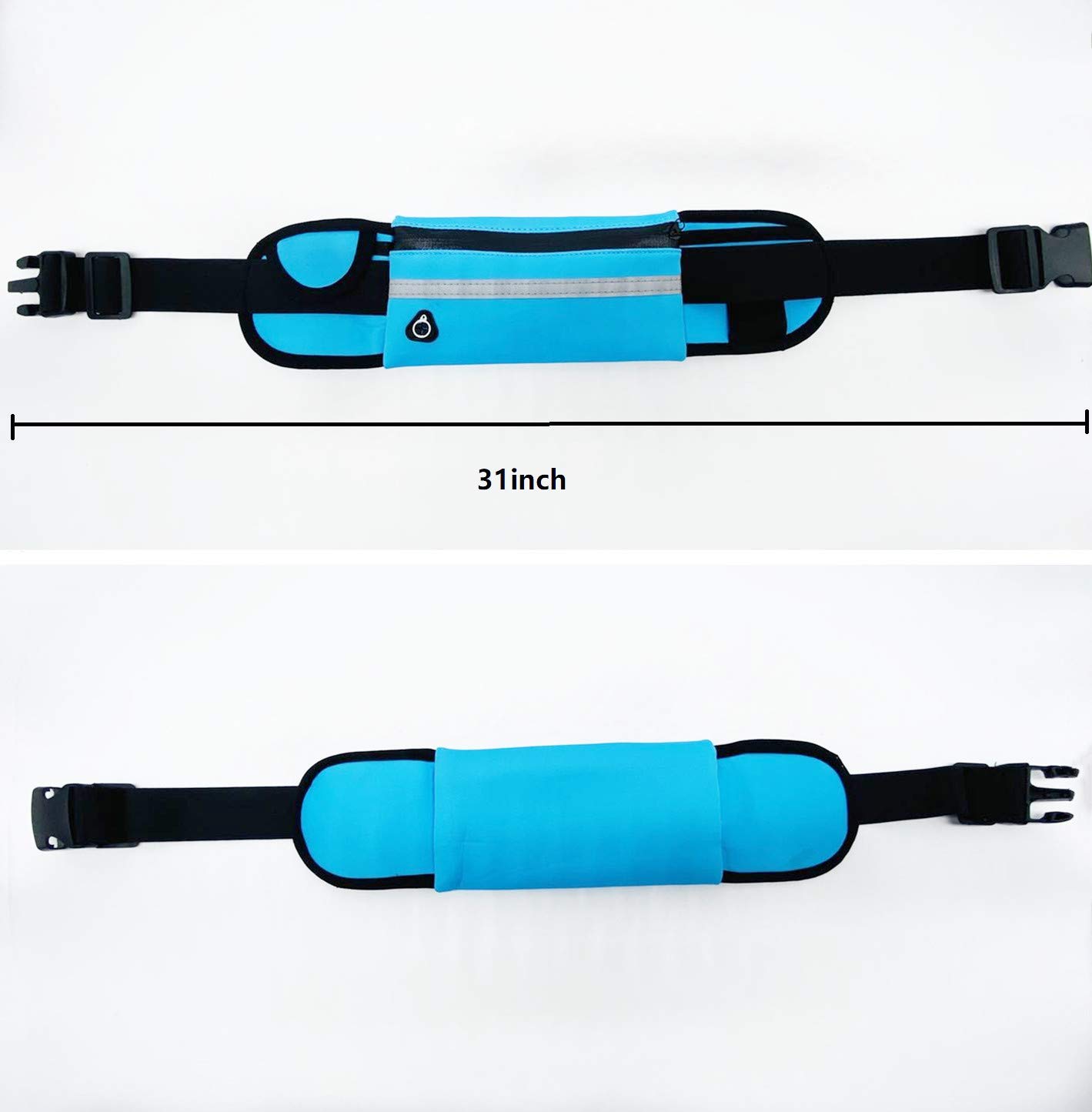 Ultra Light Slim Running Belt for iPhone & Android Phones - Fitness Workout Waist Pack for Men & Women - Perfect for Running, Cycling, Gym & Marathon Training