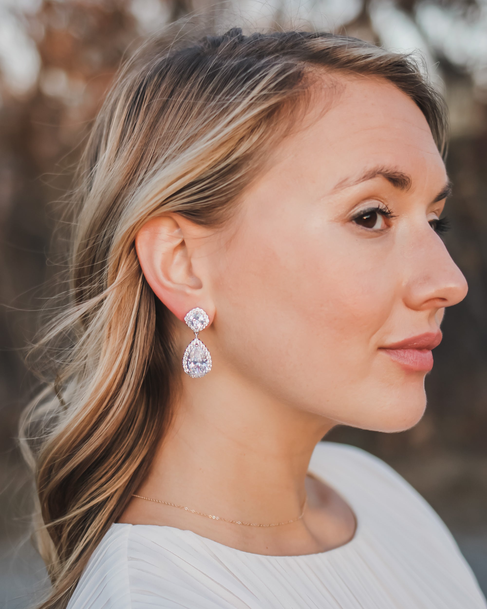 Allure CZ Stud Earrings for Women - Sparkling Cubic Zirconia Jewelry for Everyday Wear & Special Occasions