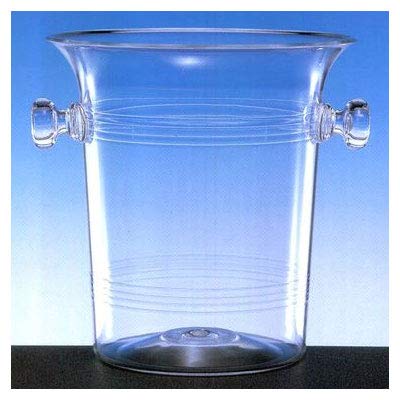 Clear Plastic Wine Bucket & Cooler - Insulated Ice Bucket for Wine & Champagne Bottles - Perfect for Parties, Weddings, and Outdoor Gatherings