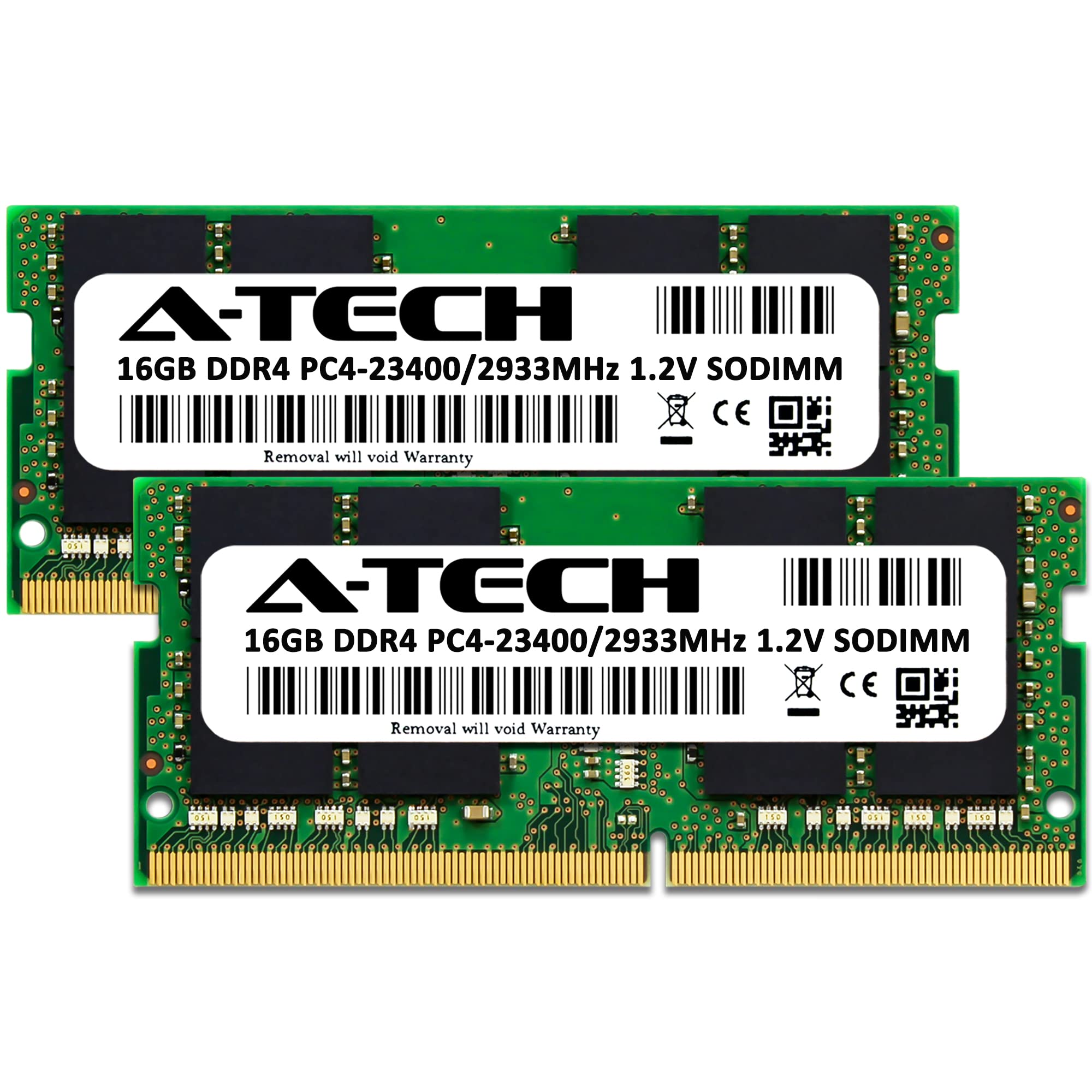 A-Tech 32GB RAM Kit (2x16GB) DDR4 2933MHz SODIMM for Lenovo ThinkStation P340 Tiny - PC4-23400 Non-ECC Unbuffered 260-Pin Memory Upgrade - Boost Performance for CAD, Video Editing & Multitasking