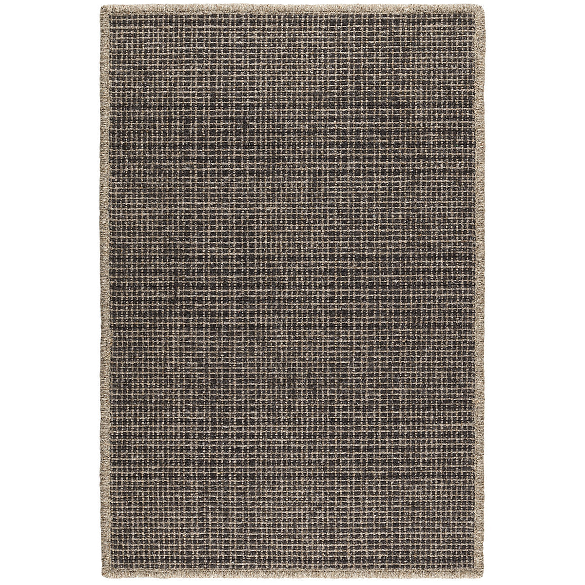 Dash & Albert Checkers Woven Wool Custom Rug - Handmade Area Rug for Living Room, Bedroom & Nursery - Durable & Stylish Home Decor