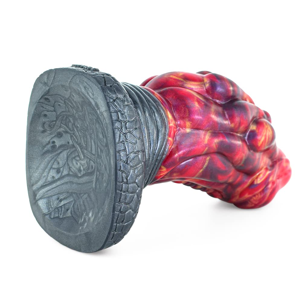 Premium Liquid Silicone Alien/Fido Dildo with Strong Suction Cup - Realistic Adult Sex Toy for Solo Play & Couples Fantasy - Waterproof, Body-Safe & Easy Clean - Perfect for BDSM, Roleplay & Sensory Exploration