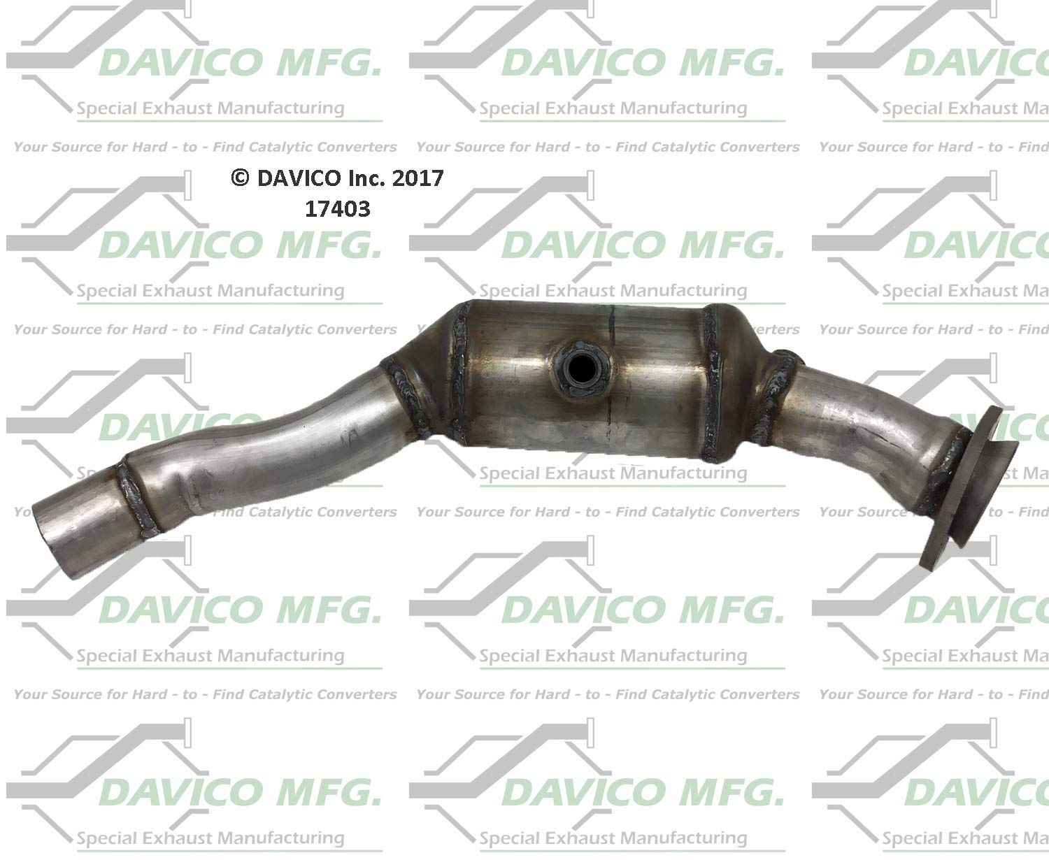 Davico 17403 High Flow Catalytic Converter - Direct Fit Replacement for Improved Engine Performance (1 Pack) - Perfect for Emissions Repair & Vehicle Maintenance