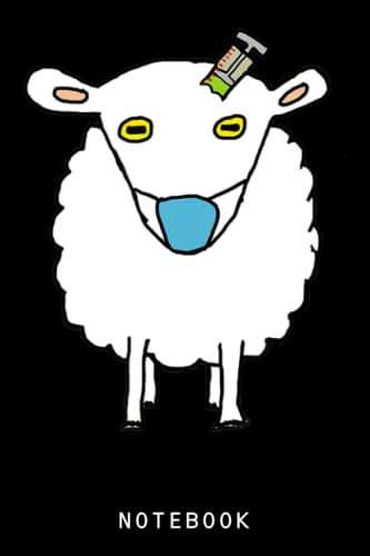 Anti Vax Sheep Vaccination Journal Notebook - Cute Sheep Lover Gifts for Women & Kids | Sheep Notebook, Journal, Birthday Gift Idea for Sheep Enthusiasts | Perfect for Farm Life, Veterinary Studies & Animal Lovers