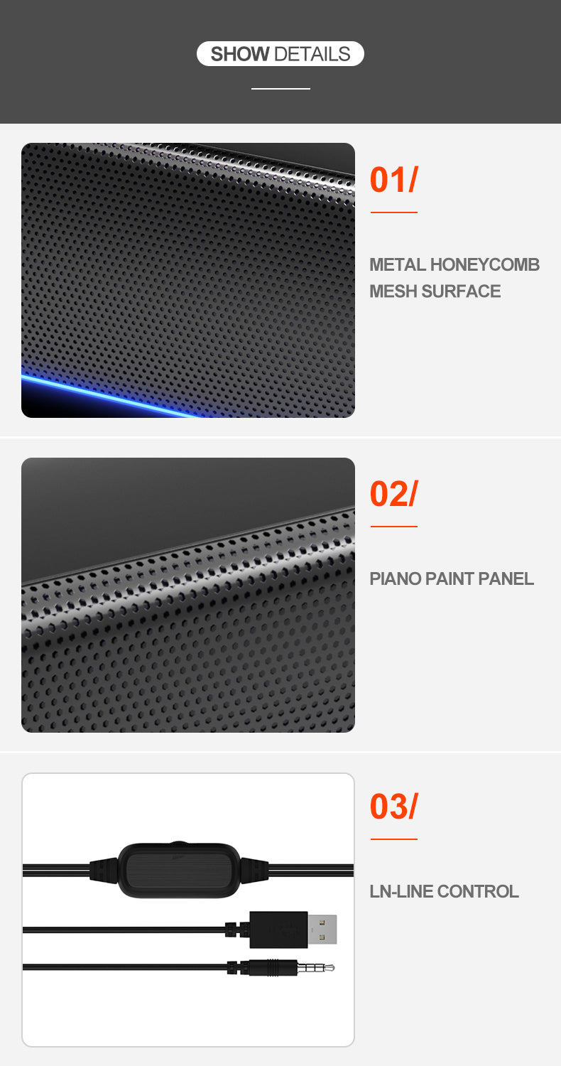 Portable Wireless Bluetooth Speaker with Subwoofer - Car, TV, Gaming, DJ Soundbar for Home Theater & Outdoor Parties | S6 Model