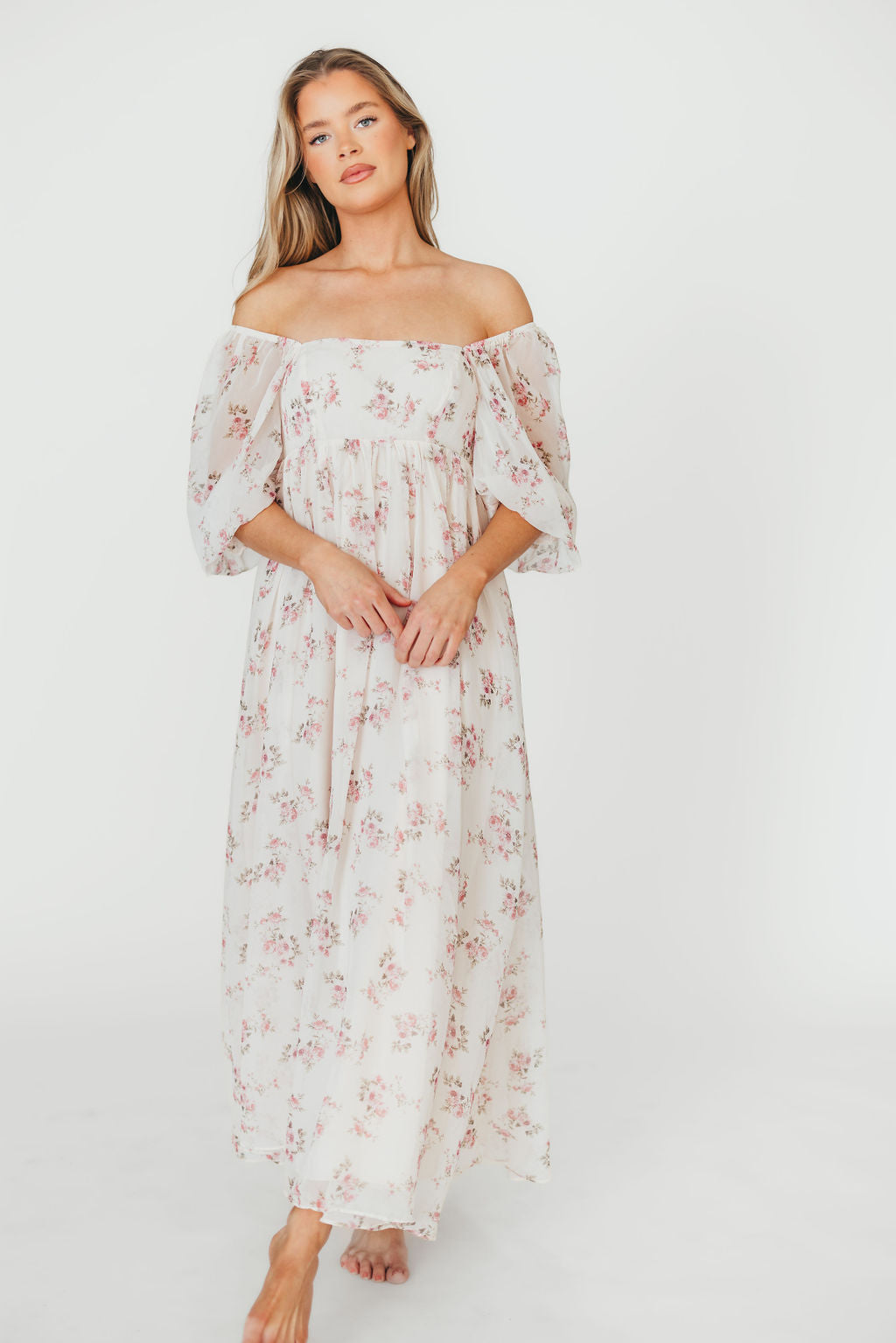 Elegant Pink Floral Maxi Dress for Women | Summer Beach Party & Wedding Guest Outfit | Lightweight & Comfortable