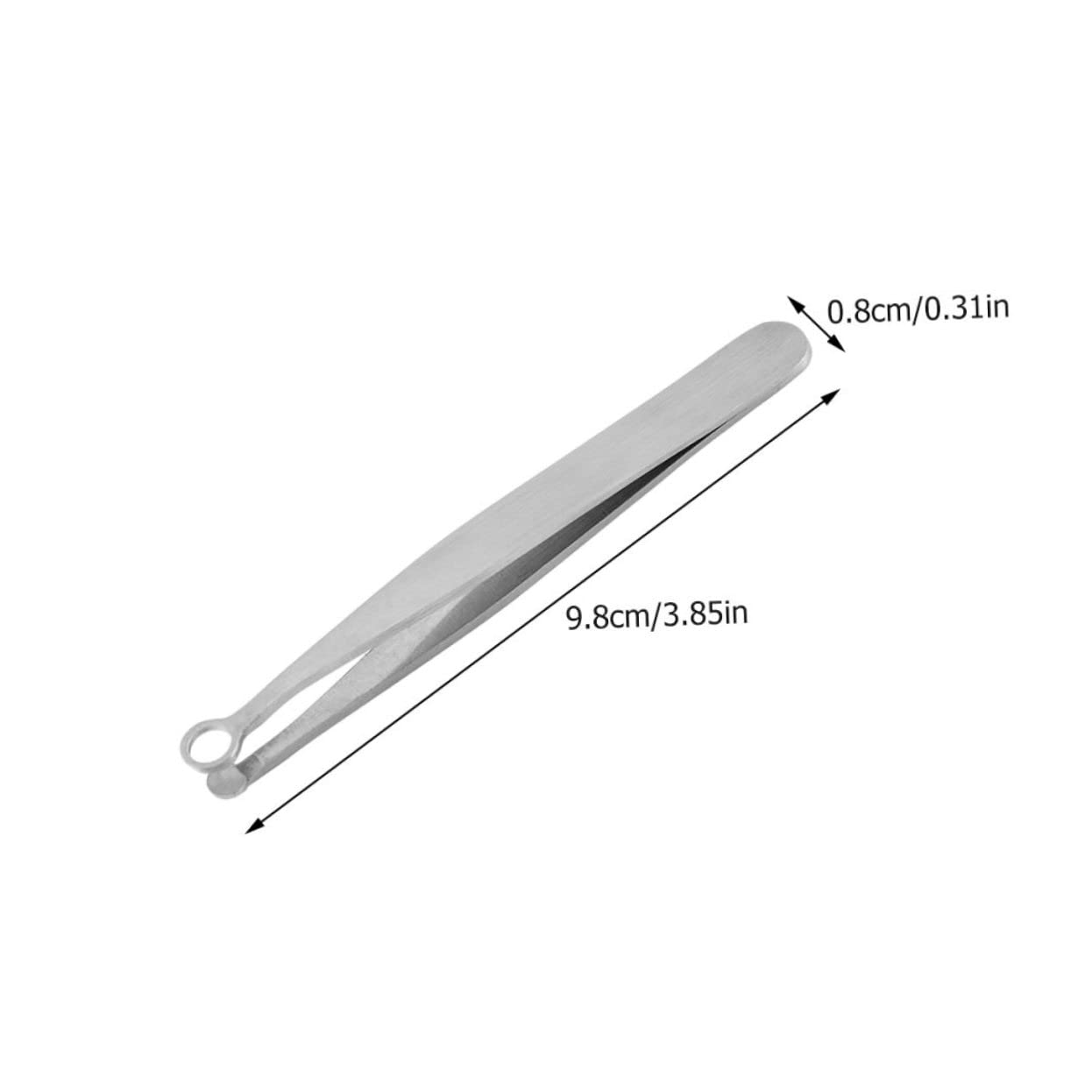1pc Stainless Steel Nose Hair Scissors & Eyelash Tweezers Set - Precision Nose Hair Trimmer & Eyebrow Grooming Tool for Men's Grooming Kit, Travel & Personal Care (Silver)