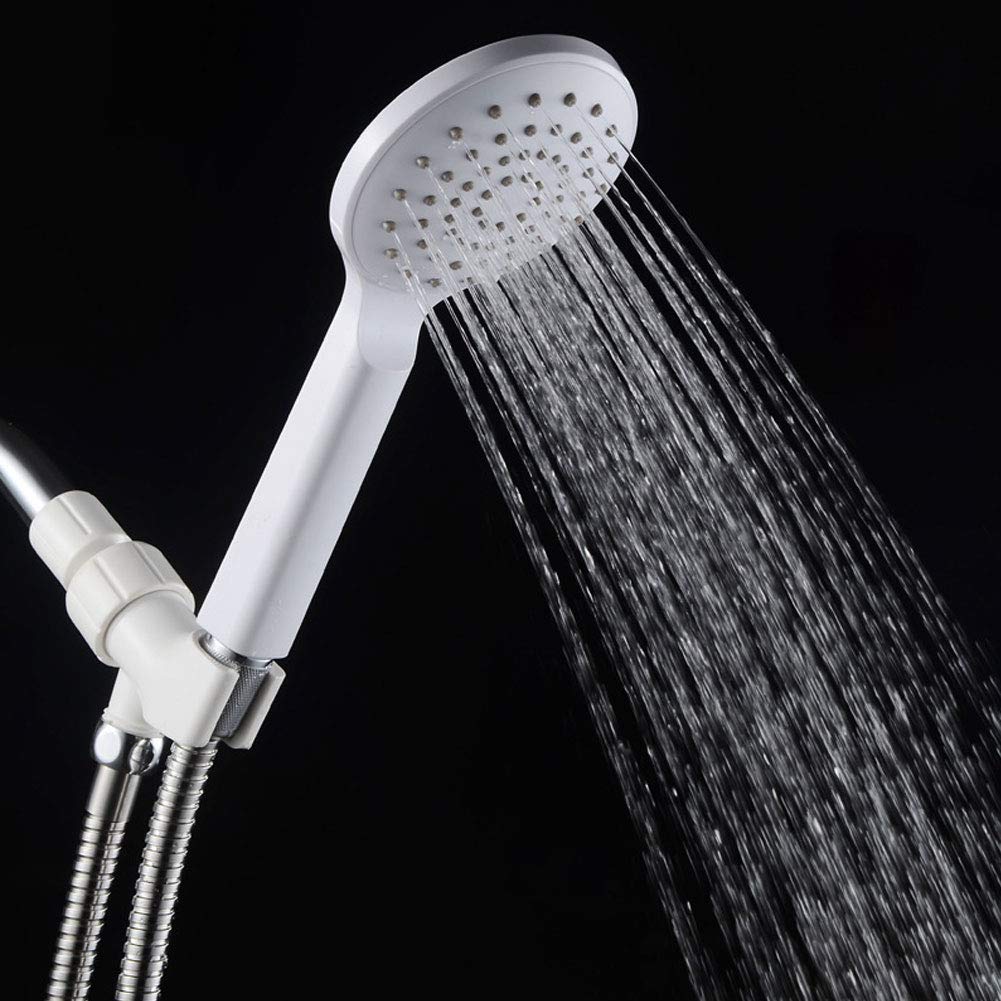 Universal G1/2 Threaded Shower Head Bracket - Adjustable Handheld Shower Holder Adapter in Milk White for Bathroom & Toilet - Perfect for Family Bathrooms, Spa-Like Showers & Water-Saving Installations