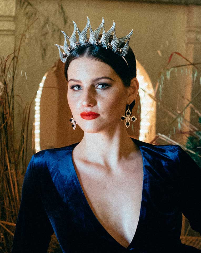 Ethereal Winged Dark Angel Headband for Women - Elegant Wedding Crown & Fashion Hair Accessory by Kezani - Perfect for Gothic Weddings, Cosplay, and Fantasy Photoshoots