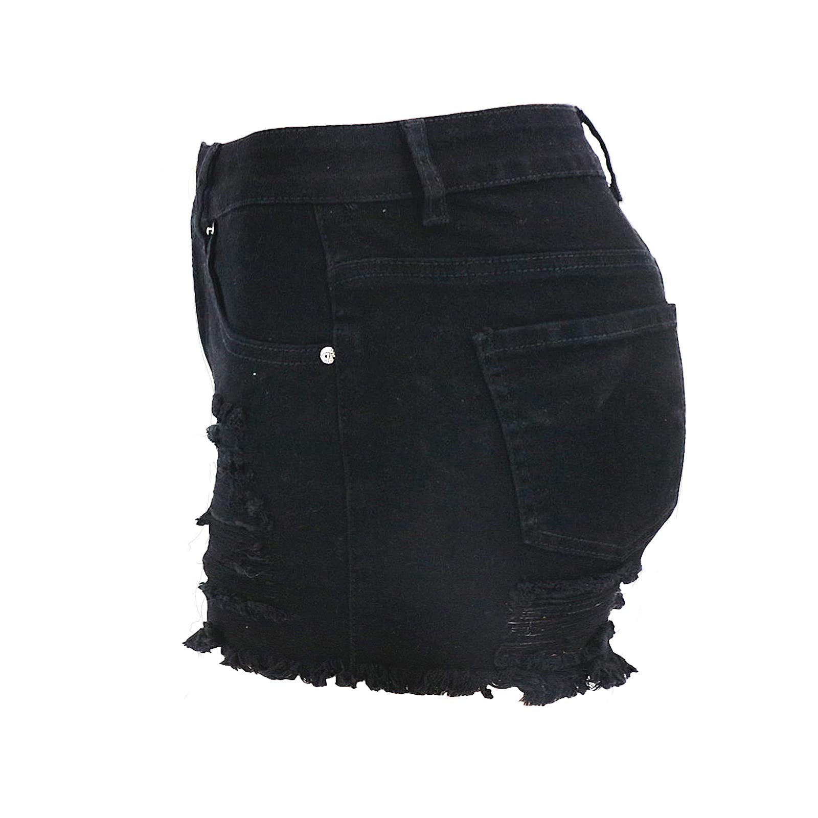 Atditama Women's Stretch Skinny Ripped Denim Shorts - High Waist Frayed Jean Shorts for Summer & Beach | Casual Outfit for Women
