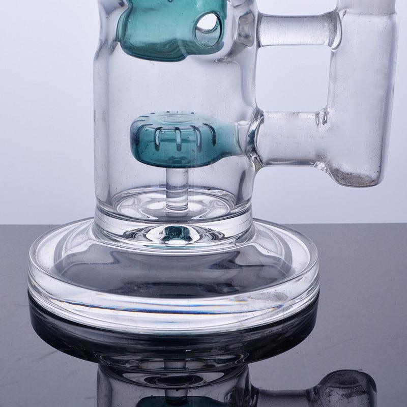 Premium Clear Borosilicate Glass Dab Rig - Portable Water Pipe for Concentrates & Tobacco | Lightweight Design for Travel & Home Use | Perfect for Dabbing, Smoking Sessions & Relaxation