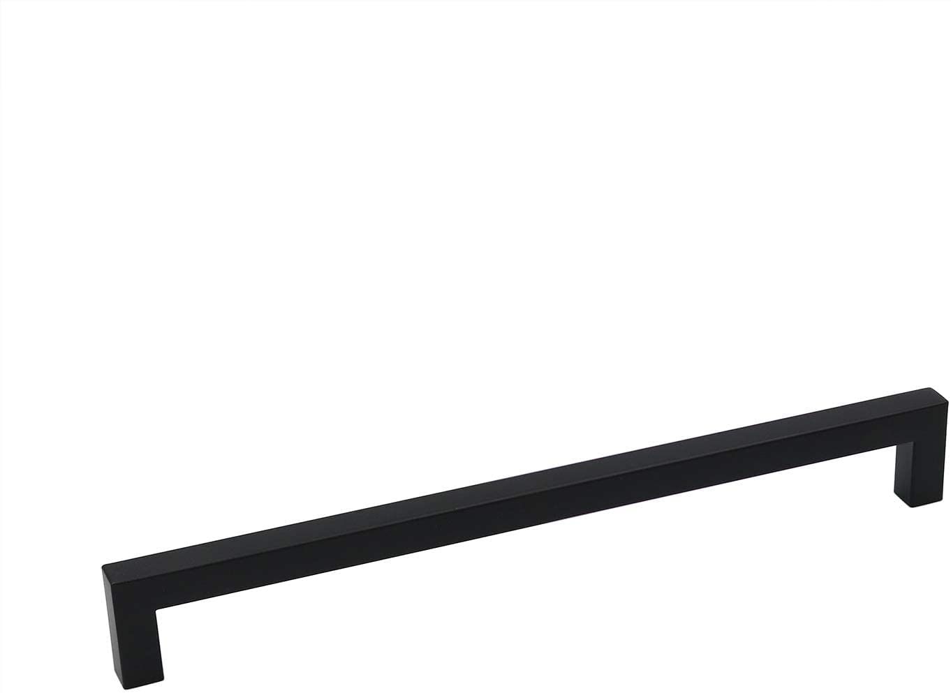 Homdiy 35-Pack Black Square Kitchen Cabinet Pulls - 4-1/2 Inch Hole Center, Stainless Steel Modern Drawer Handles for Bathroom & Kitchen Cabinets - Perfect for Home Renovation & DIY Projects