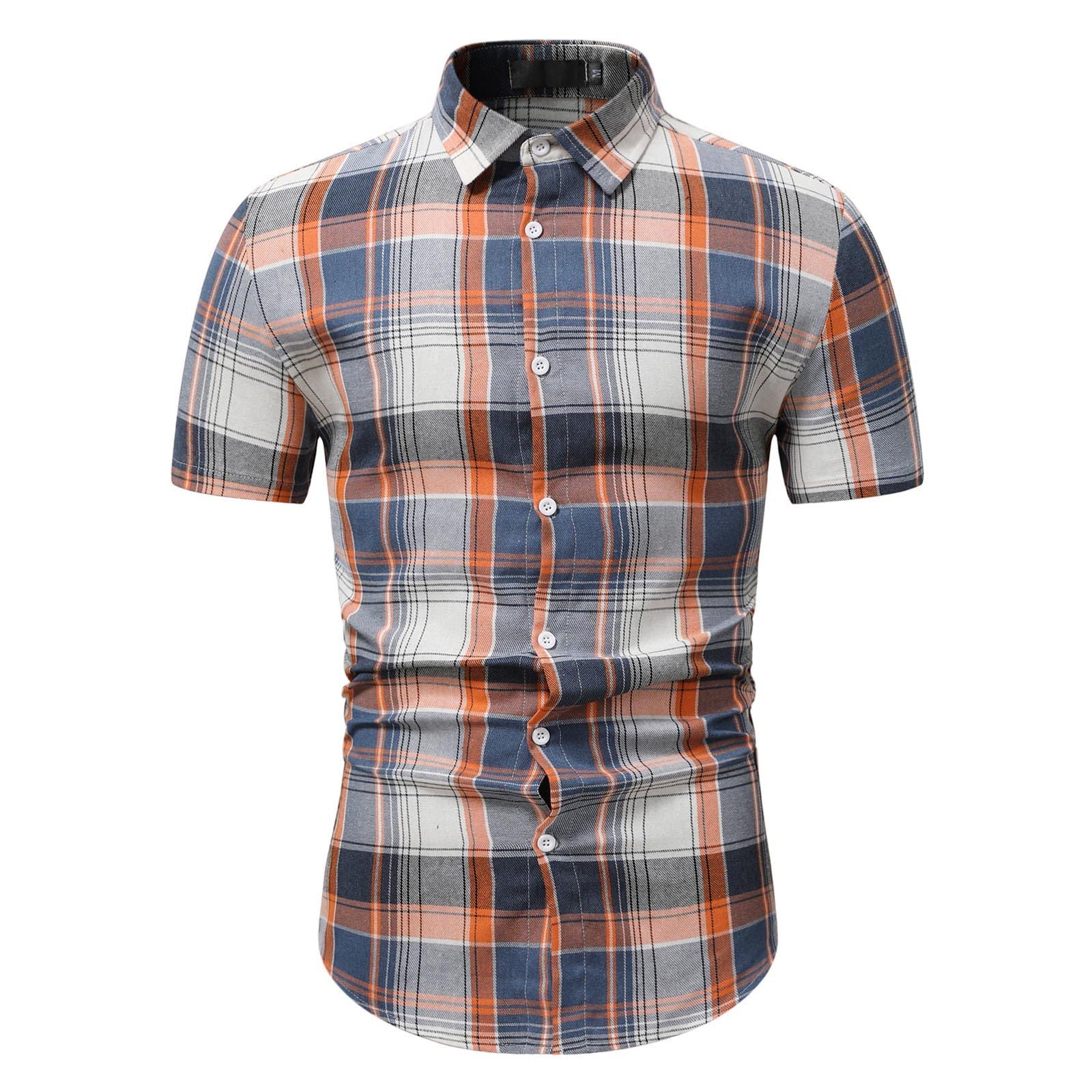 Vintage Printed Men's Shirt - Short & Long Sleeve Casual Slim Fit Dress Shirt for Men | Perfect for Office, Party & Everyday Wear