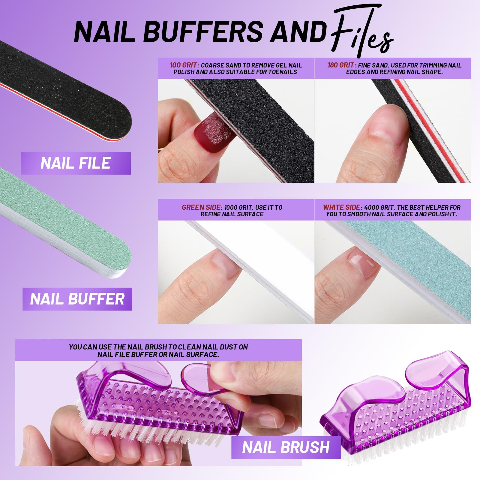 Premium Nail Care Kit - 12-Piece Manicure & Pedicure Set with Nail Files, Buffers, Cuticle Tools & Nippers - Professional Salon Quality Nail Grooming Tools for Home & Travel - Perfect for DIY Nail Care, Spa Days & Gift Giving