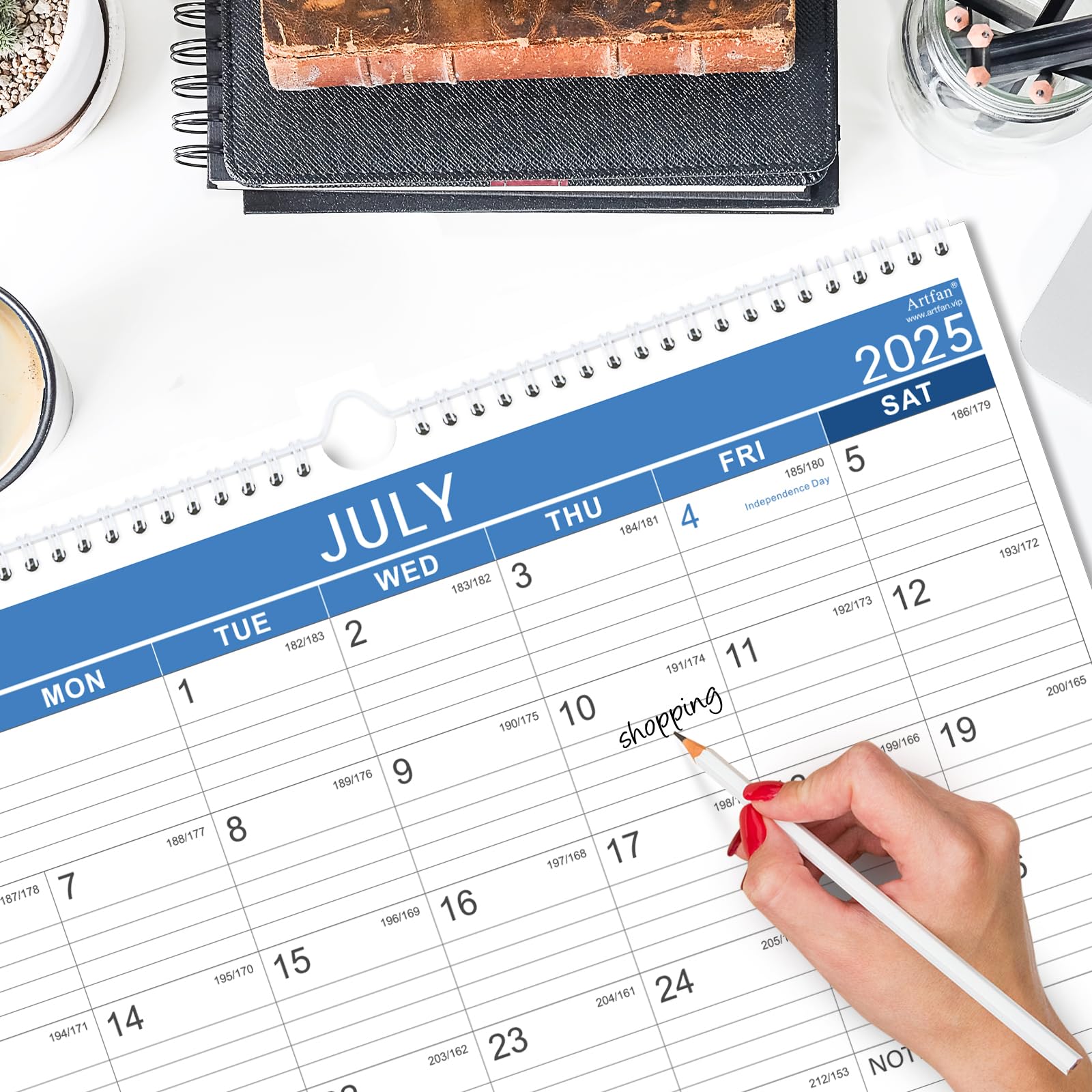 2025-2026 Wall Calendar with Thick Paper | 18 Months (July 2025 - December 2026) | 14.8