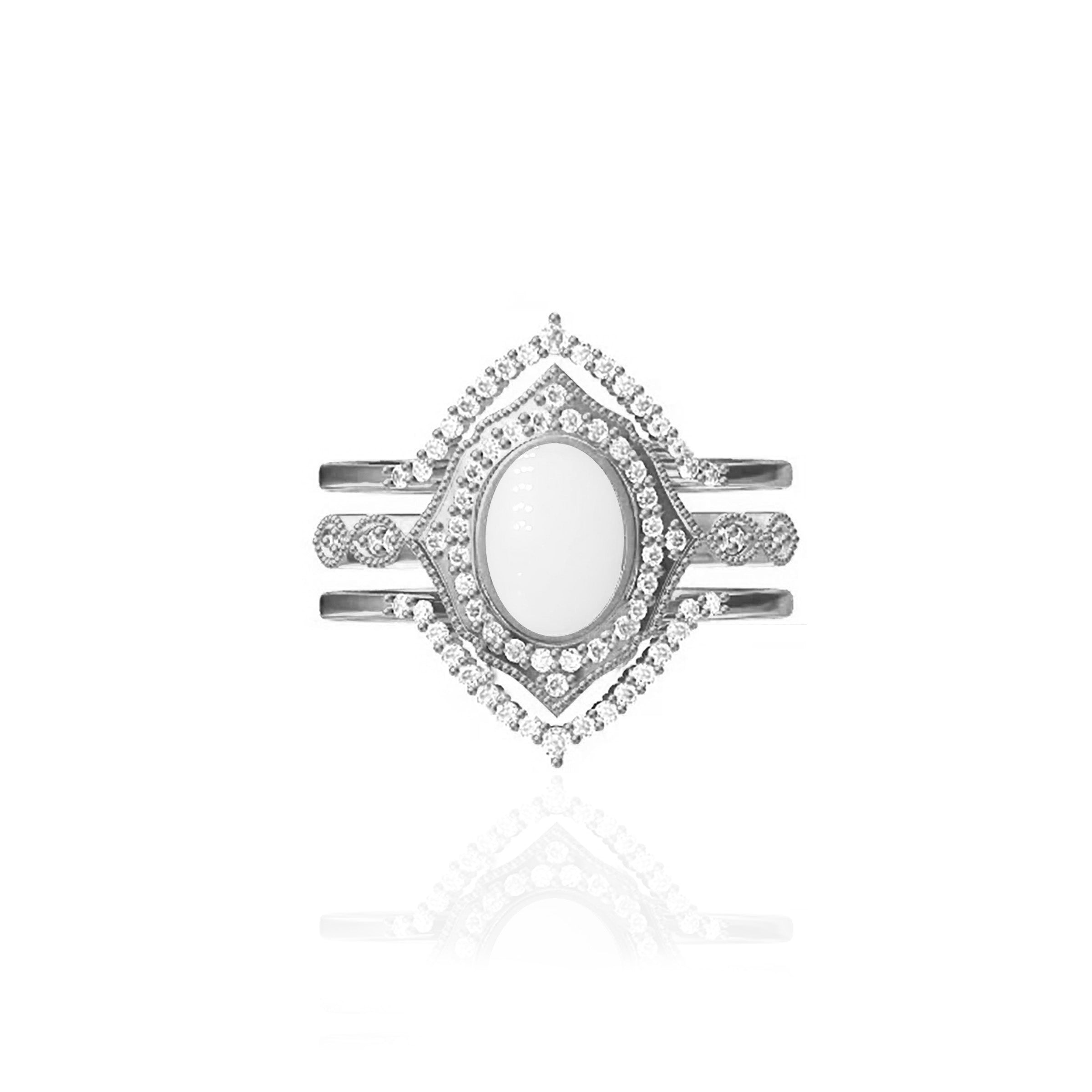 Eternal Eye: 14K Solid Gold Breastmilk Jewelry Ring Set - Perfect for Mothers, Keepsake Jewelry & Unique Gift for New Moms