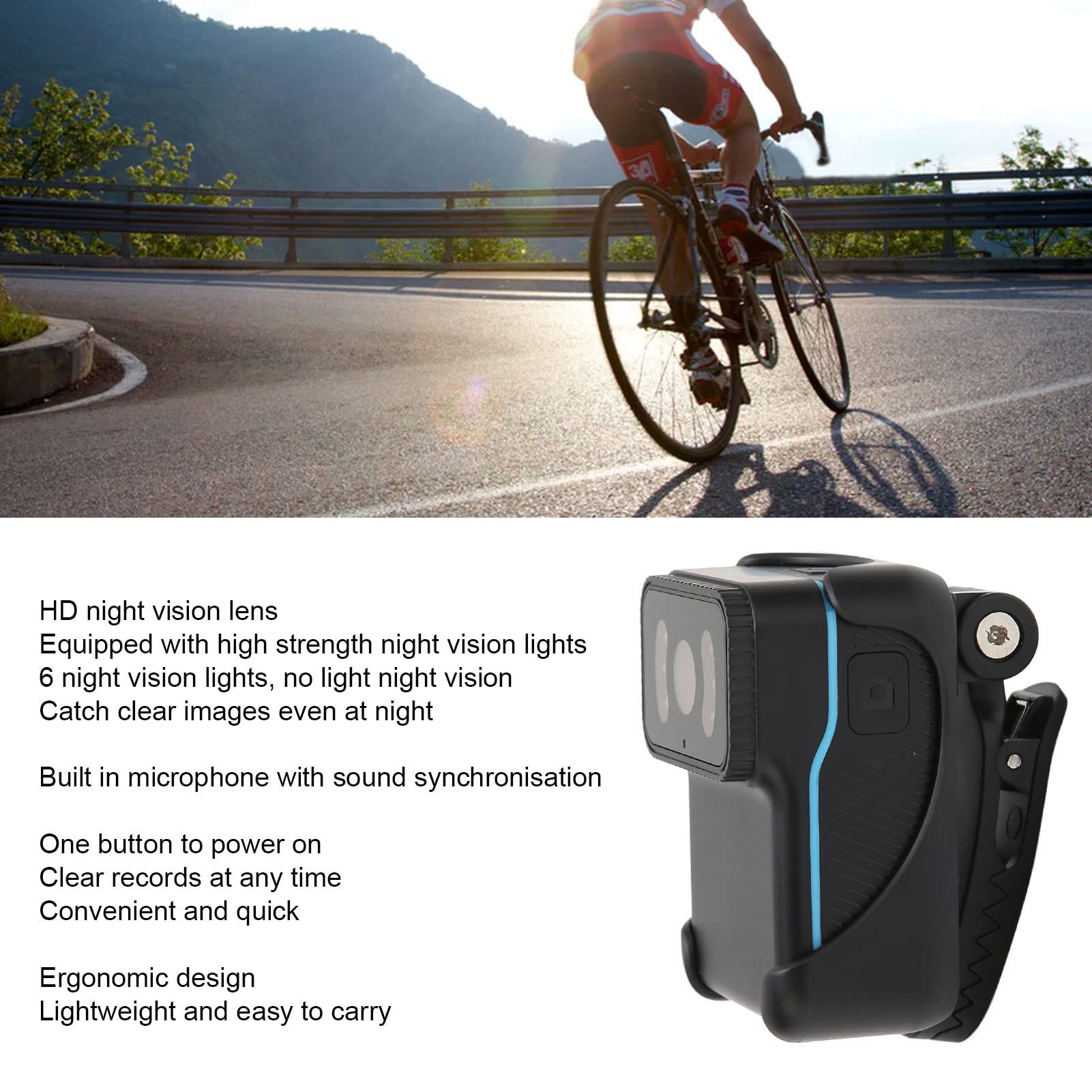Mini Body Camera Video Recorder - HD 1080P Wearable Police Body Cam with Night Vision, WiFi Action Camera, Pocket Clip for Law Enforcement, Security Guards & Outdoor Activities | Perfect for Home Security, Evidence Recording & Night Patrols