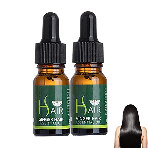 Herbalgrow Hair Regrowth Serum with Ginger & Botanikx Essence - Natural Hair Growth Treatment for Thinning Hair & Hair Loss (2 Pack) - Stimulates Follicles for Thicker, Fuller Hair at Home or Salon