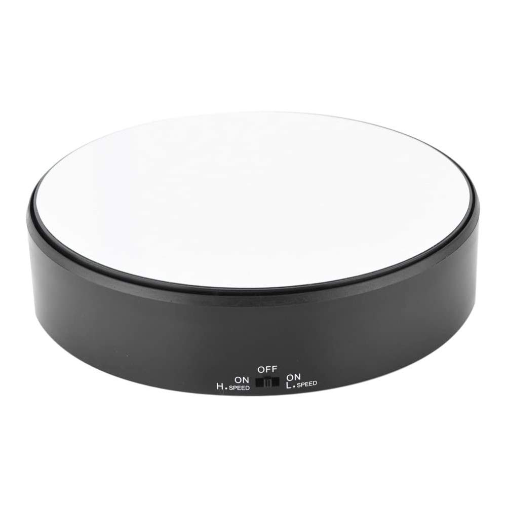 360° Rotating Jewelry Display Stand with Mirror Surface - Adjustable Speed Turntable for Necklaces, Rings & Watches | Perfect for Retail Stores, Trade Shows & Home Decor
