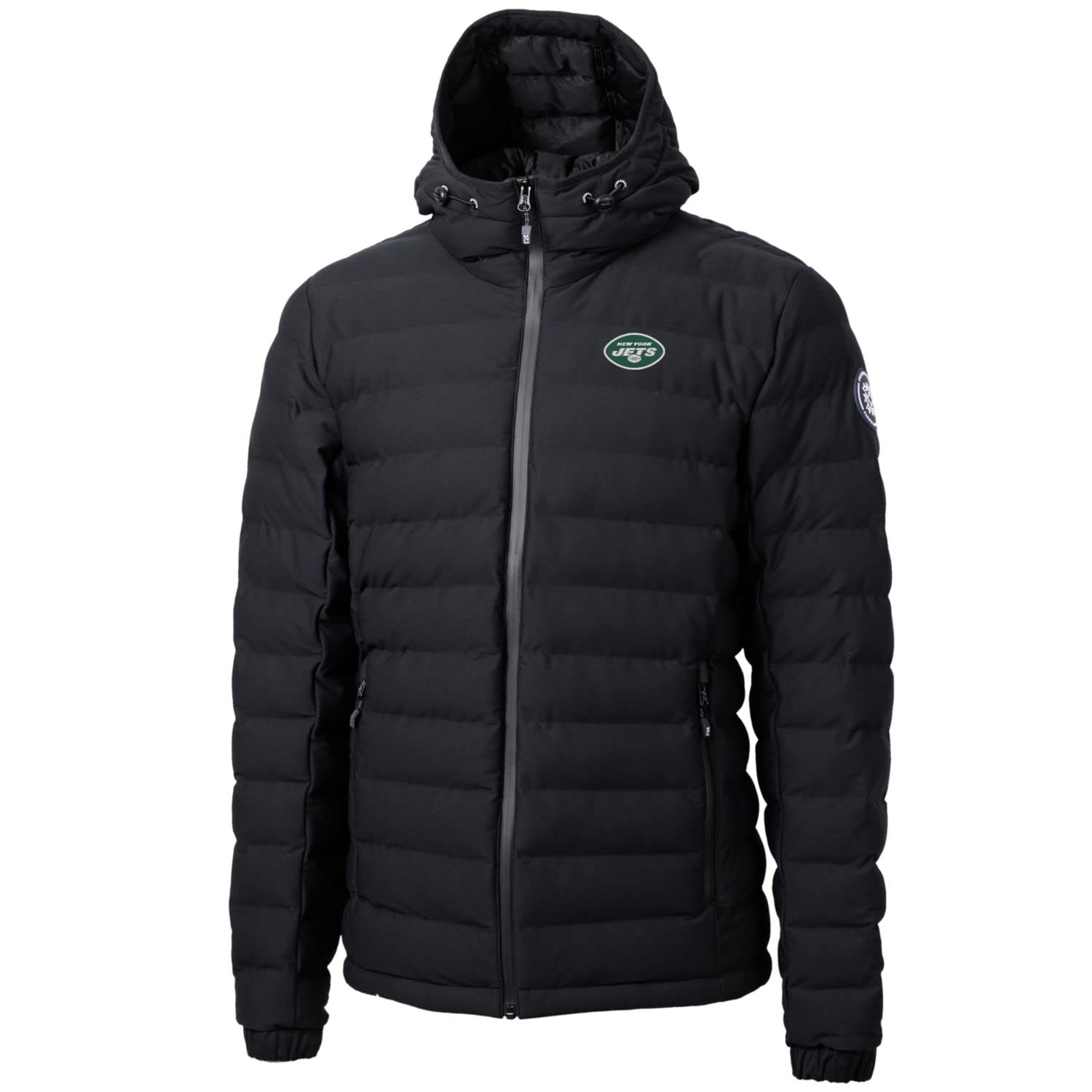 Cutter & Buck Men's NFL Mission Ridge Repreve Full-Zip Puffer Jacket - Water-Resistant, Lightweight Winter Coat for Football Fans - Perfect for Game Day, Outdoor Activities & Cold Weather