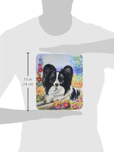 Caroline's Treasures 7273MP Papillon Mouse Pad - Large Washable Non-Slip Desk Mat for Home Office, Gaming & Computer Work | Perfect Hot Pad & Trivet for Kitchen Use