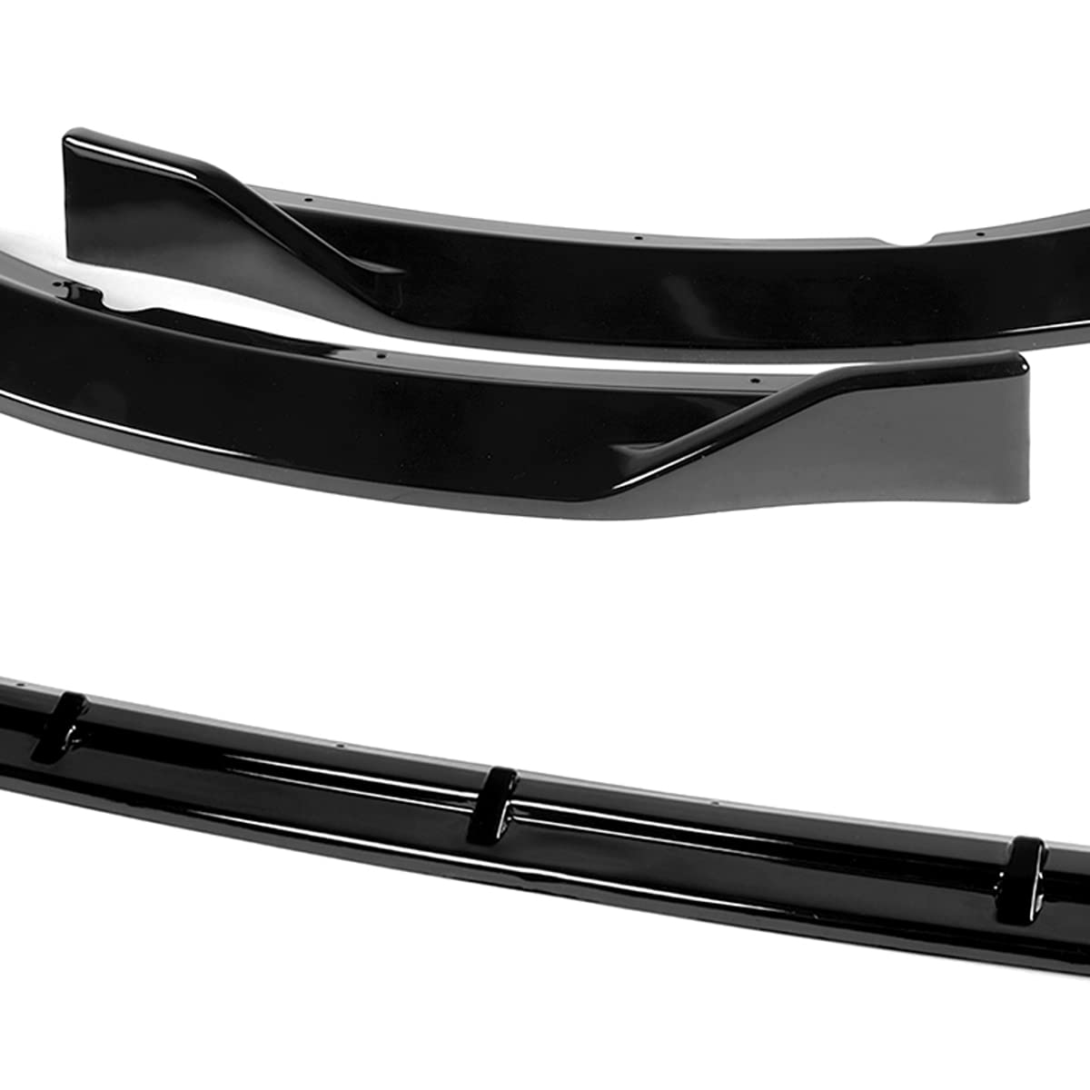 3PCS Front Bumper Lip Kit for 2014-2015 Kia Optima - STP-Style Splitter Trim Protection Spoiler & Air Dam Chin Diffuser (Painted Black) | Enhance Style & Protection for Street & Track Performance