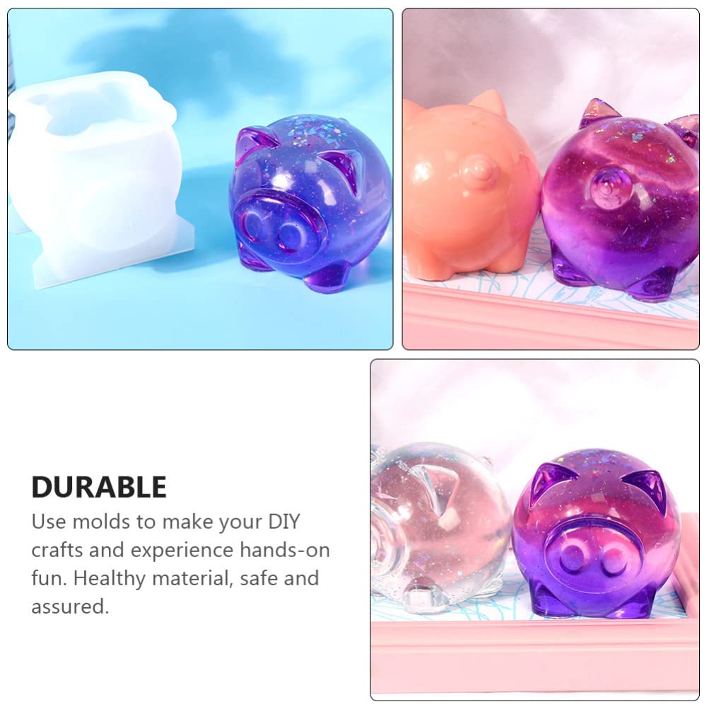Pig Shaped Silicone Mold for DIY Crafts - Piggy Ornament Baking Mold for Resin, Soap, Candle Making - Perfect for Home Decor, Gift Making & DIY Projects