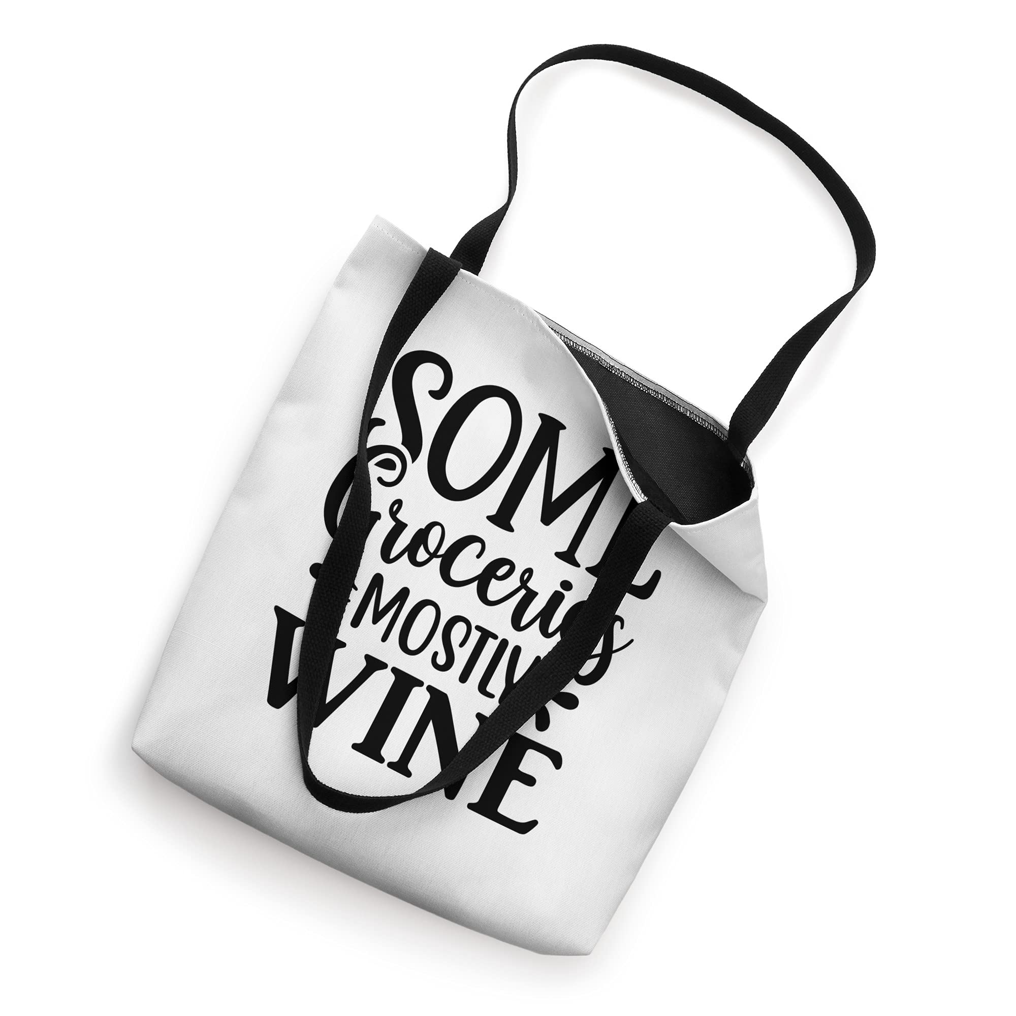Funny Wine Tote Bag for Grocery Shopping & Gifts