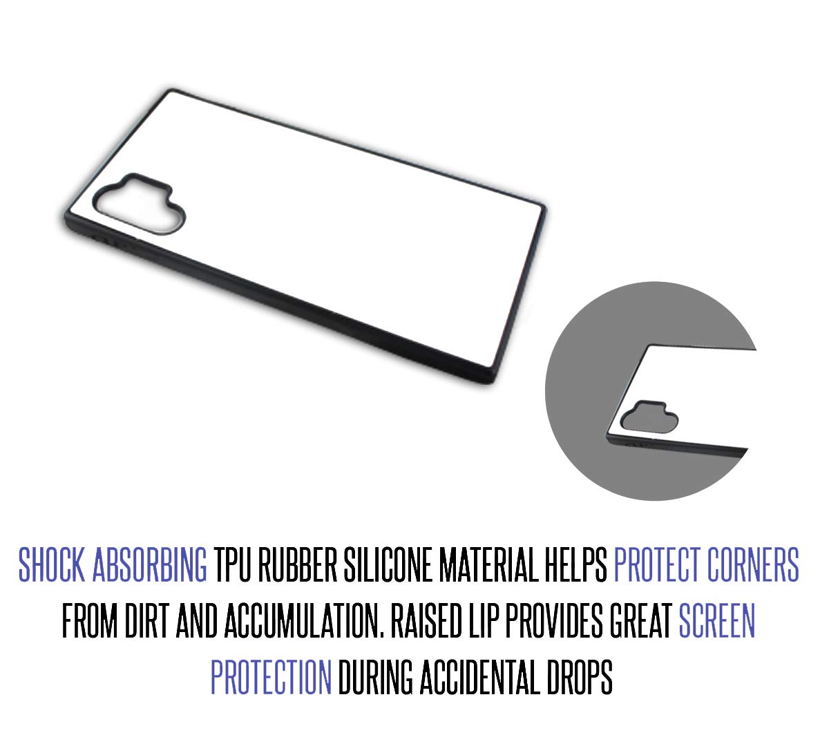 Bleu Reign Leiomyosarcoma Cancer Awareness Faith Ribbon Rubber Phone Case for Samsung Galaxy Note 10 - Durable Protective Cover for Everyday Use, Commuting & Travel