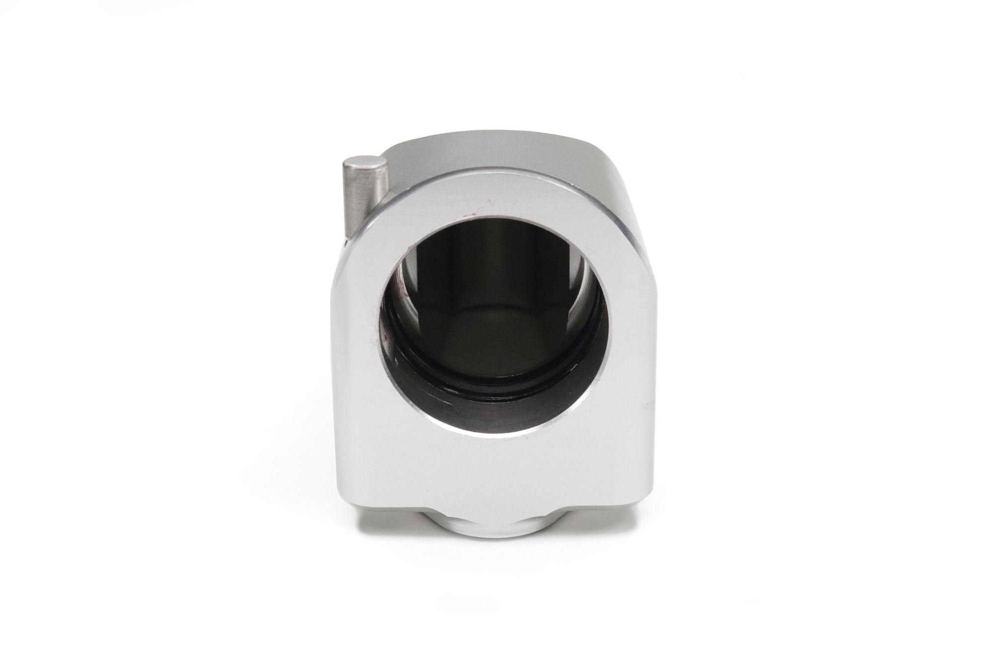 Quick Release Billet Burn Down Breather Fittings - Clear Anodized Aluminum (Pair) | High-Performance Engine Ventilation for Racing & Off-Road Vehicles