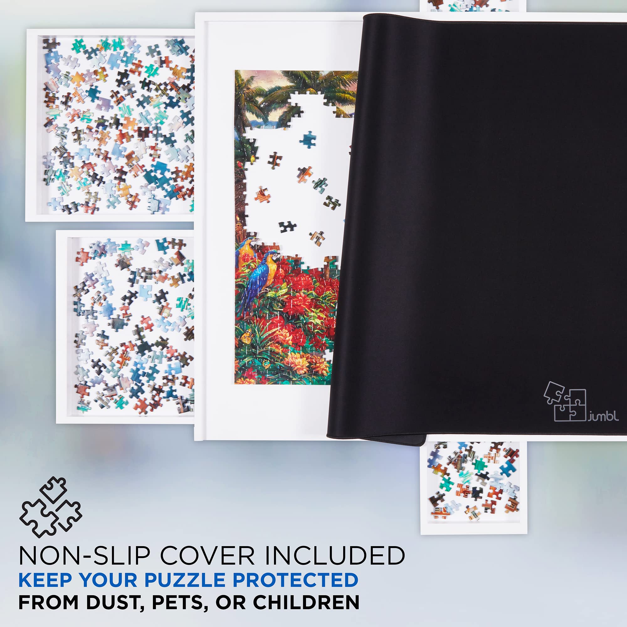 Jumbl 1500-Piece Puzzle Board with Cover - 27