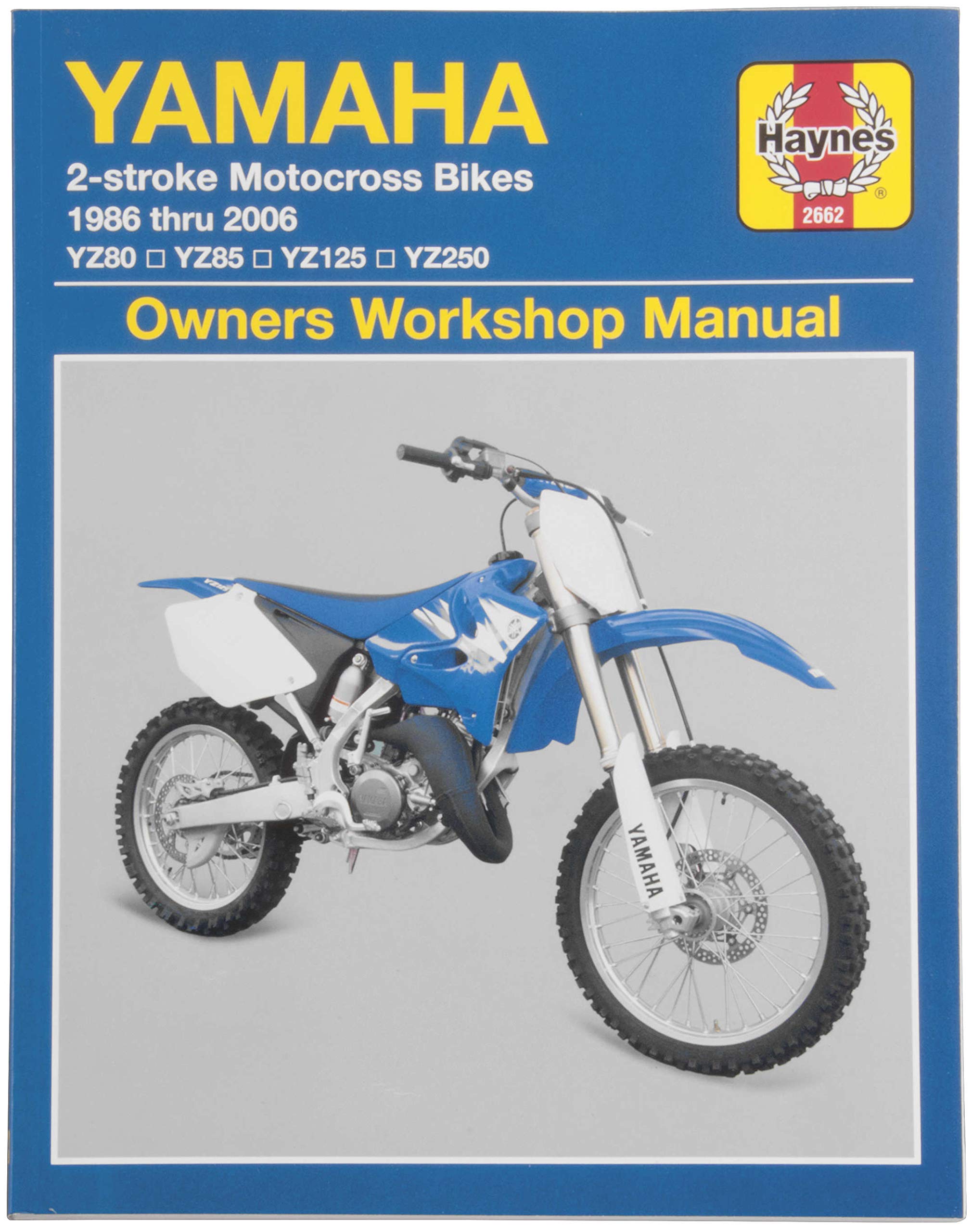 Haynes Manual Yamaha YZ 2-Stroke Motorcycle Repair Manual 1986-2006 (M2662) - New OEM Factory Guide for Maintenance & Troubleshooting - Perfect for DIY Mechanics & Motorcycle Enthusiasts