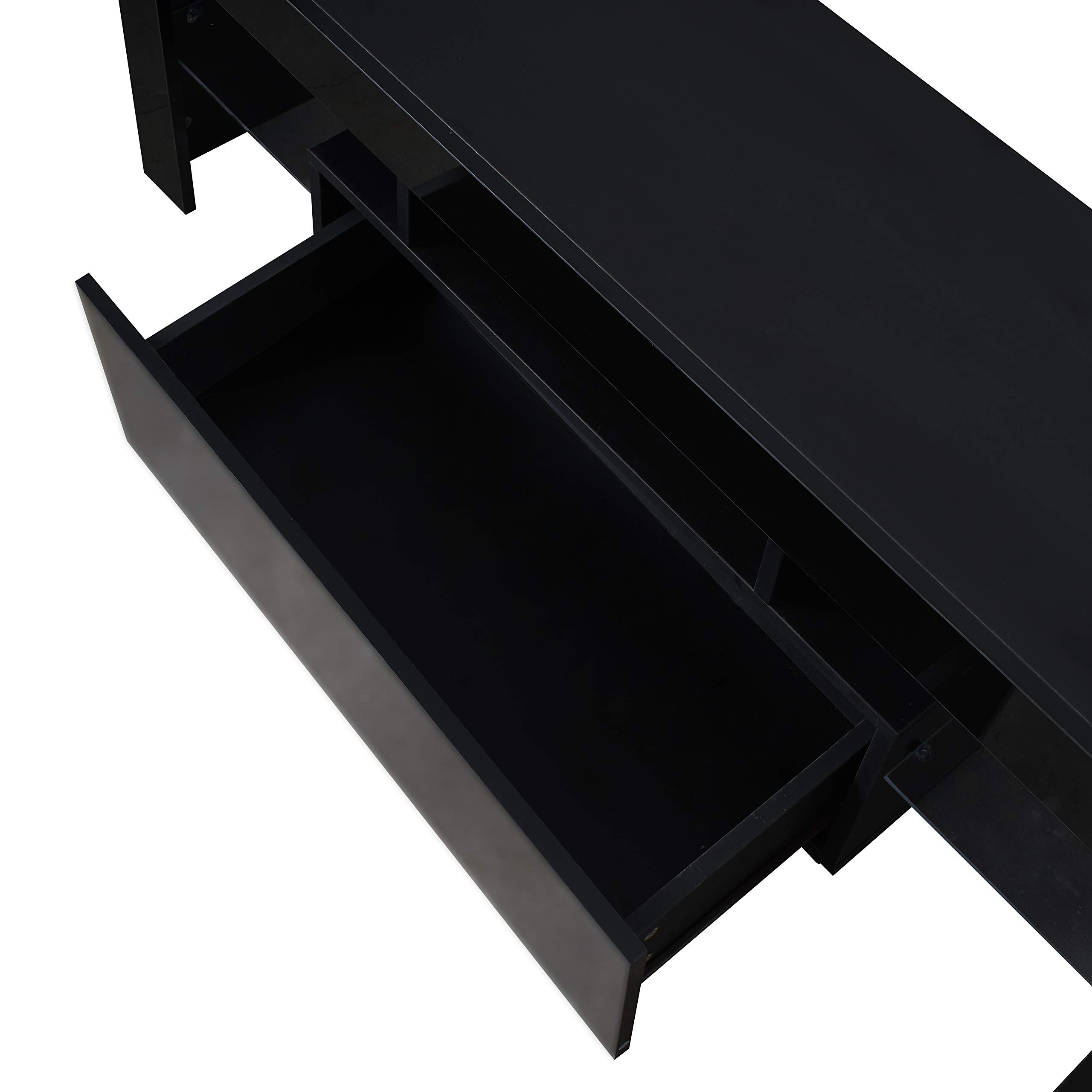 180° Wall Mounted Floating TV Stand with Storage & 16-Color LED Lights - Multifunctional Media Console for 50