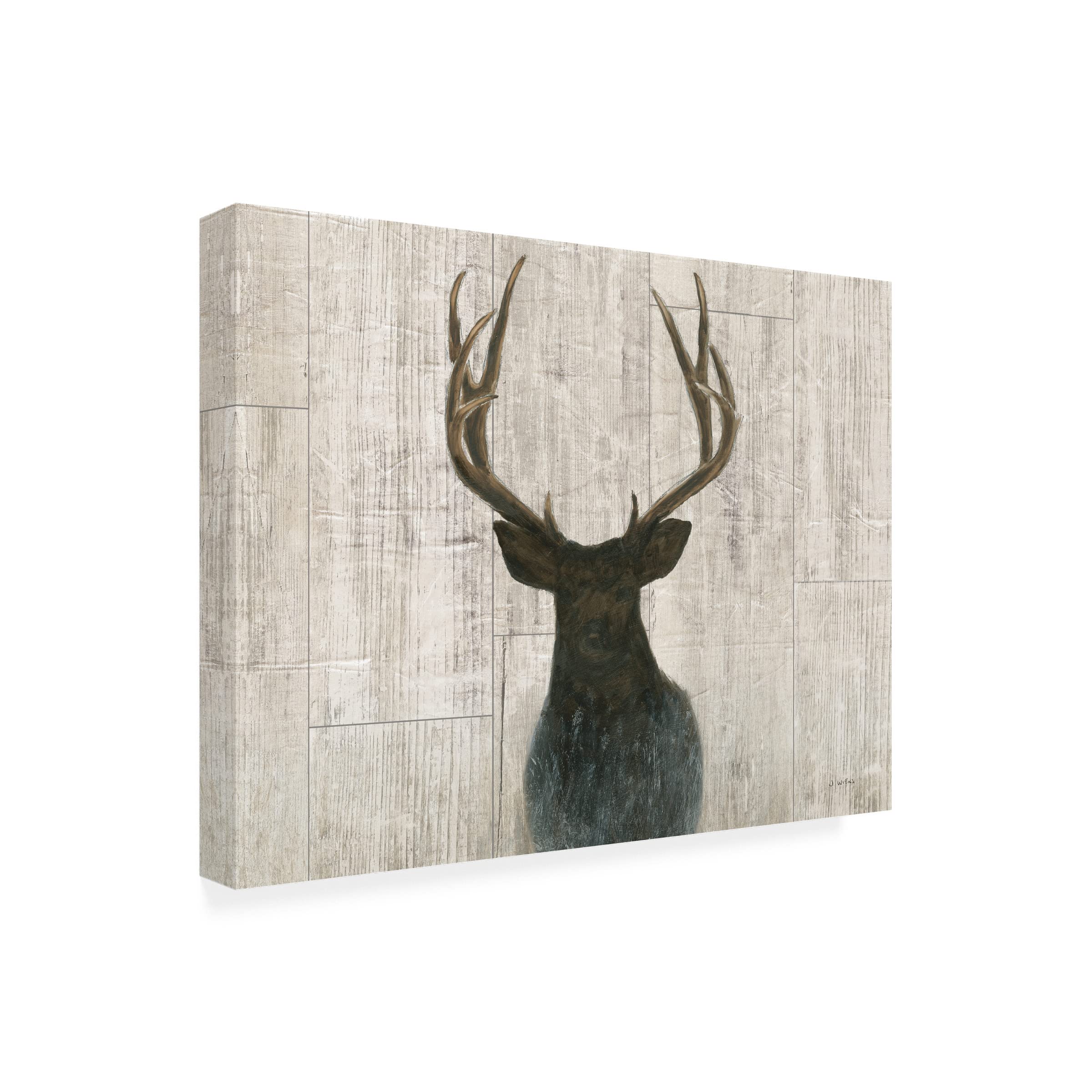 James Wiens 'Into the Forest Birch Crop' Canvas Wall Art Print - Nature Landscape Painting for Living Room, Bedroom & Office Decor
