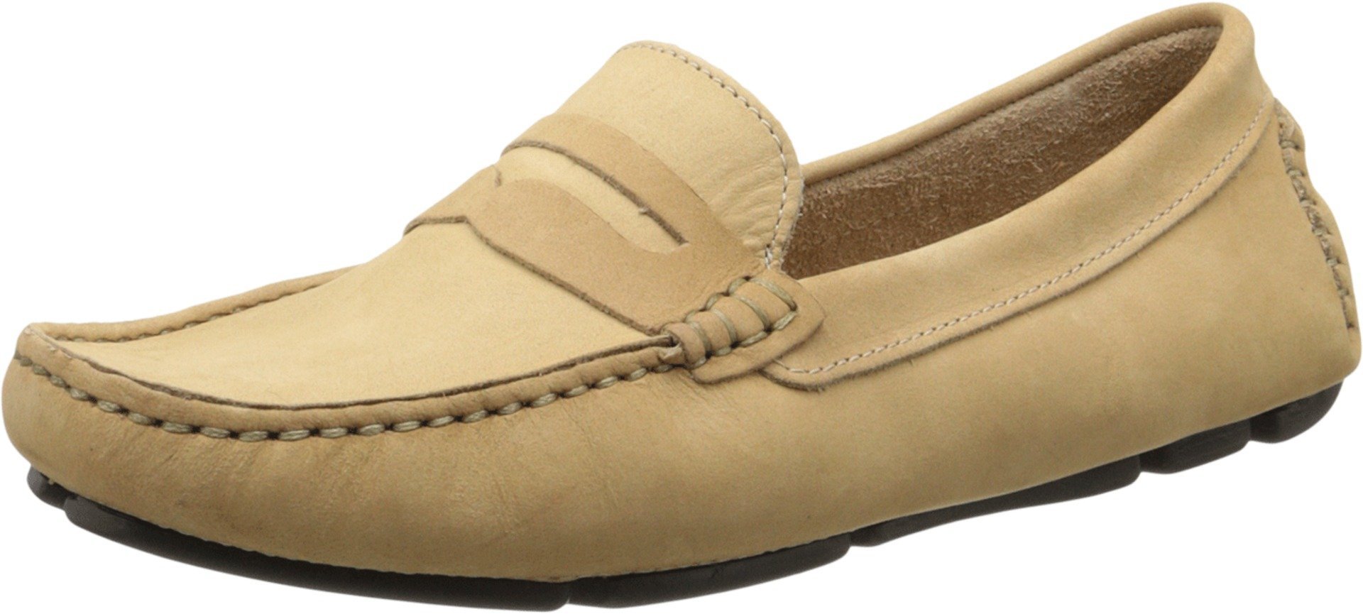 Massimo Matteo Penny Keeper Women's Loafers - Genuine Leather Upper & Cushioned Footbed - Comfortable Slip-On Shoes for Work, Travel & Casual Wear