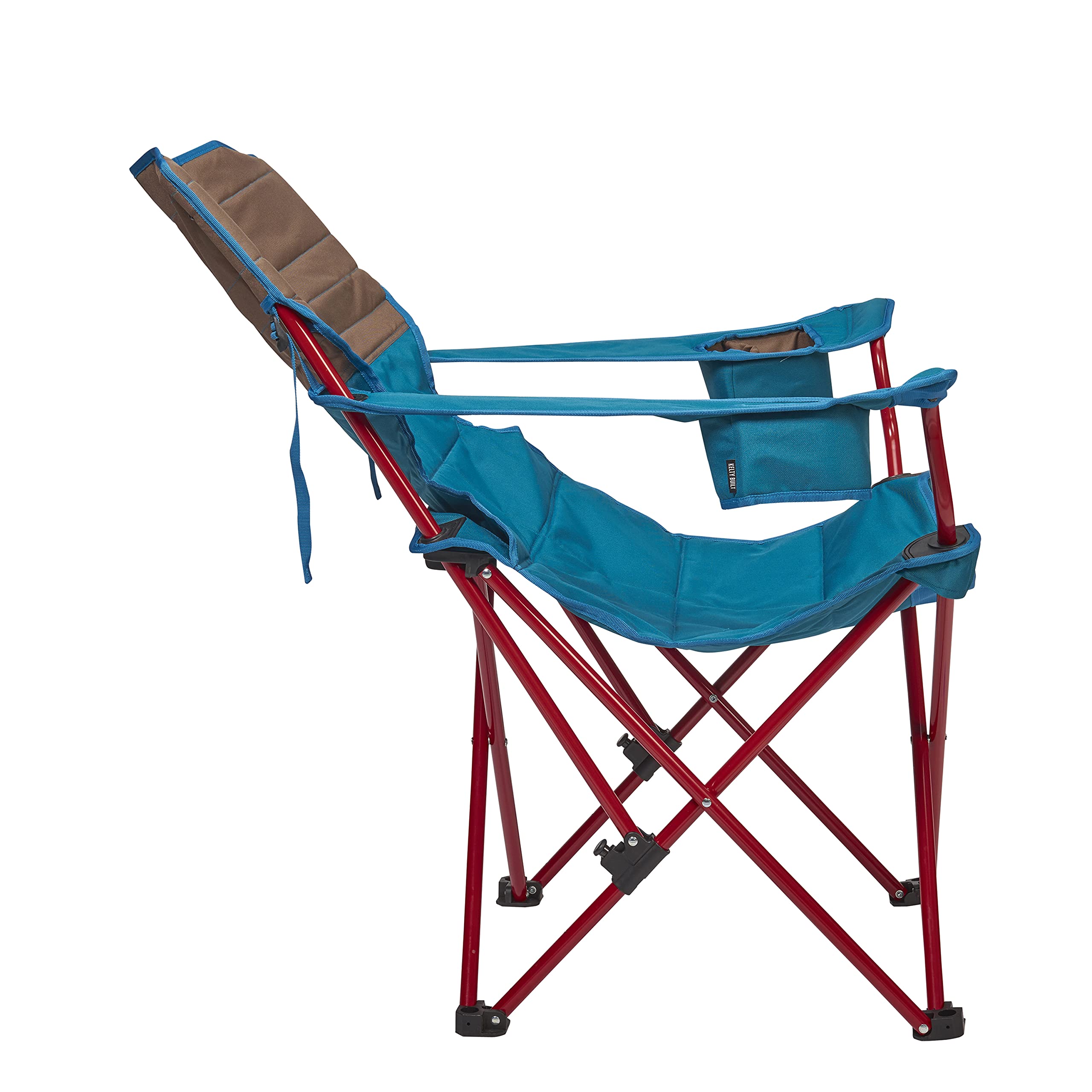 Kelty Folding Camp Chair with Cupholders & Recline - Outdoor Lounge for Camping & Backyard