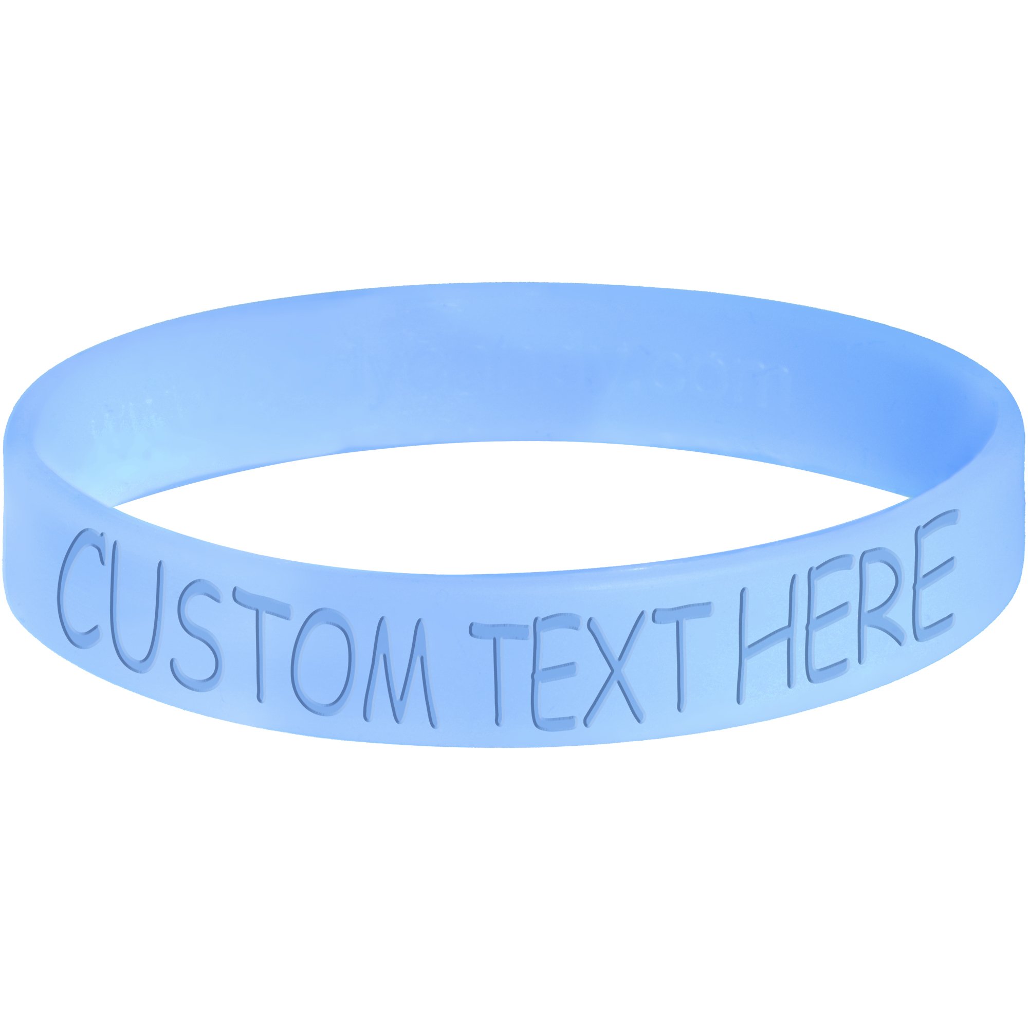 Customizable Blue Silicone Stretch Bracelet with Personalized Message - Body Candy - Perfect for Gifts, Parties, and Everyday Wear